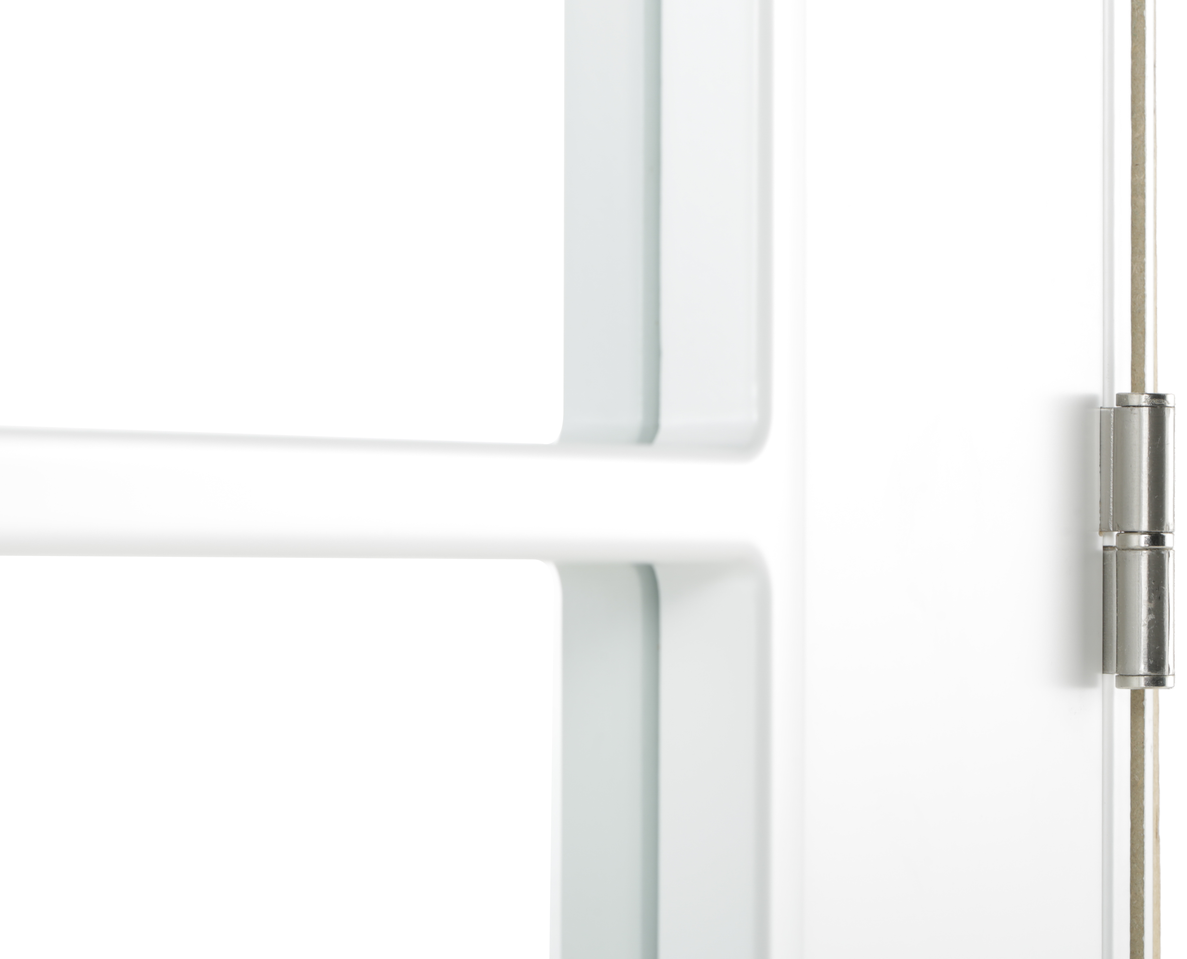 Puerta de interior abatible con fijo cristal maciza lacada Line Plus Marsella blanco apertura derecha cerco de 7x3 anchura 115cm - 15