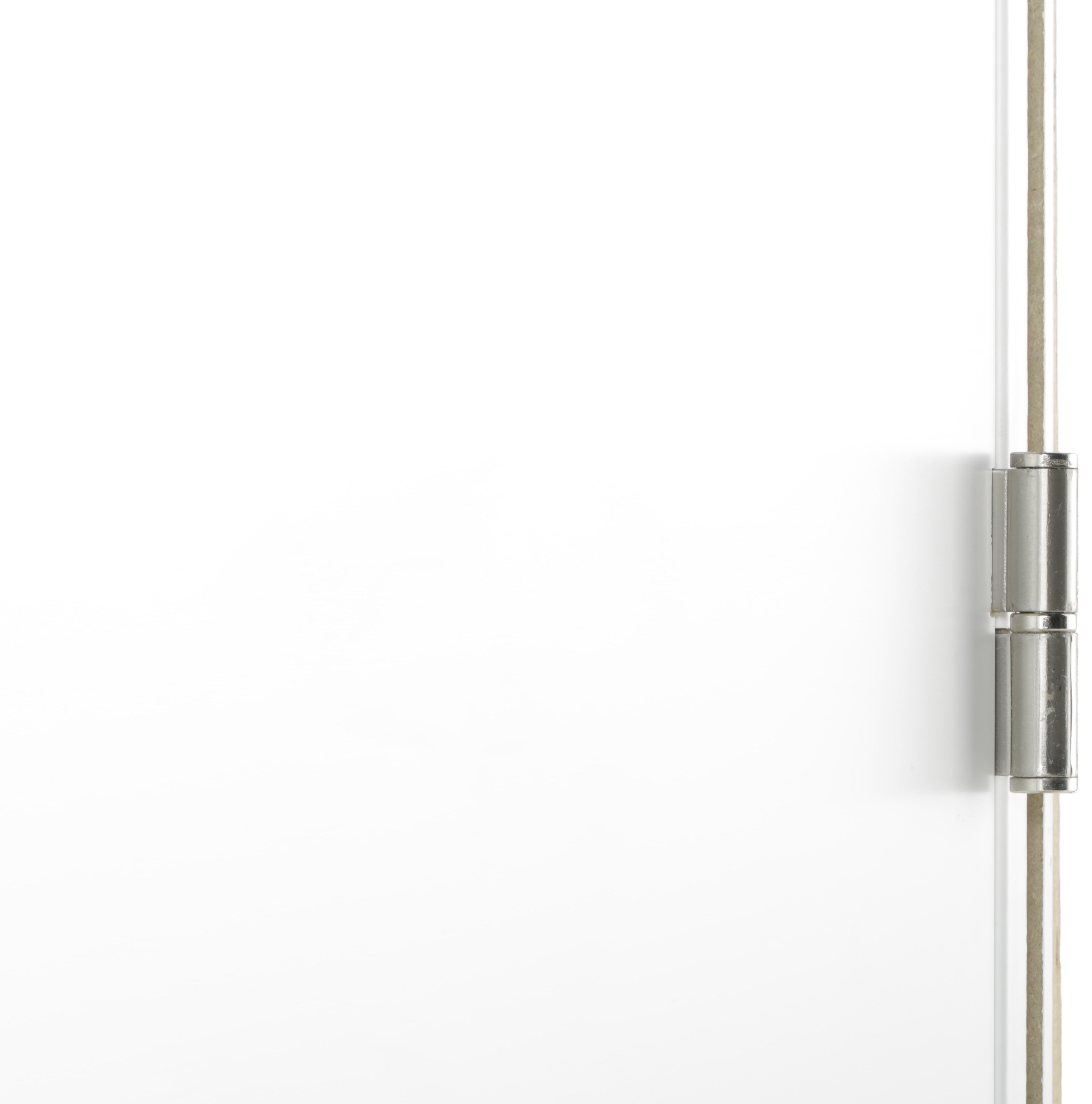 Puerta de interior abatible ciega maciza lacada Line Plus Marsella blanco apertura derecha cerco de 9x3 anchura 62.5cm - 6