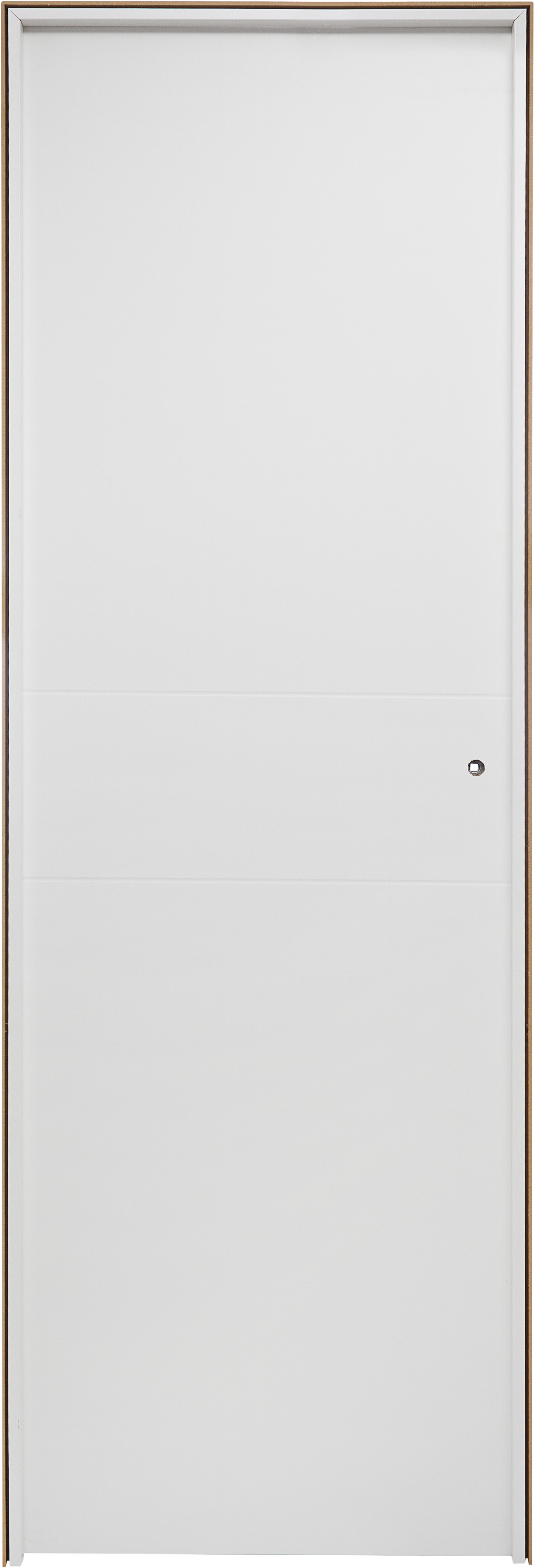Puerta de interior abatible ciega maciza lacada Pro Vilna blanco apertura izquierda cerco de 7x2 anchura 72.5cm - 5