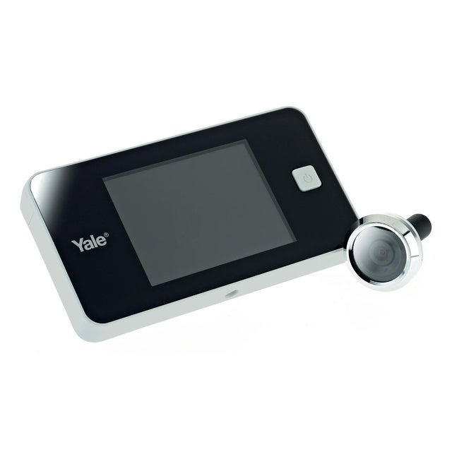Spioncino elettronico per porta blindata, porta d'ingresso YALE Standard bianco