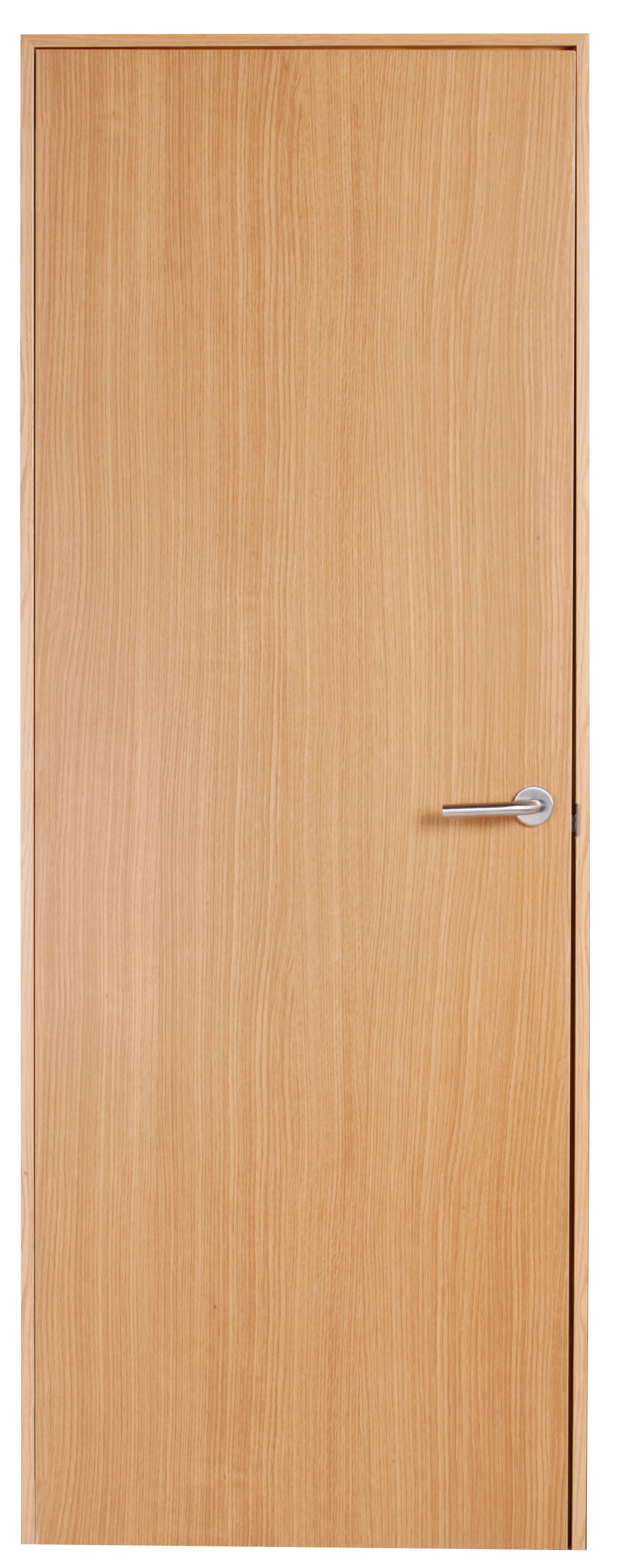 Puerta interior abatible mallorca roble basic apertura izquierda 82.5cm