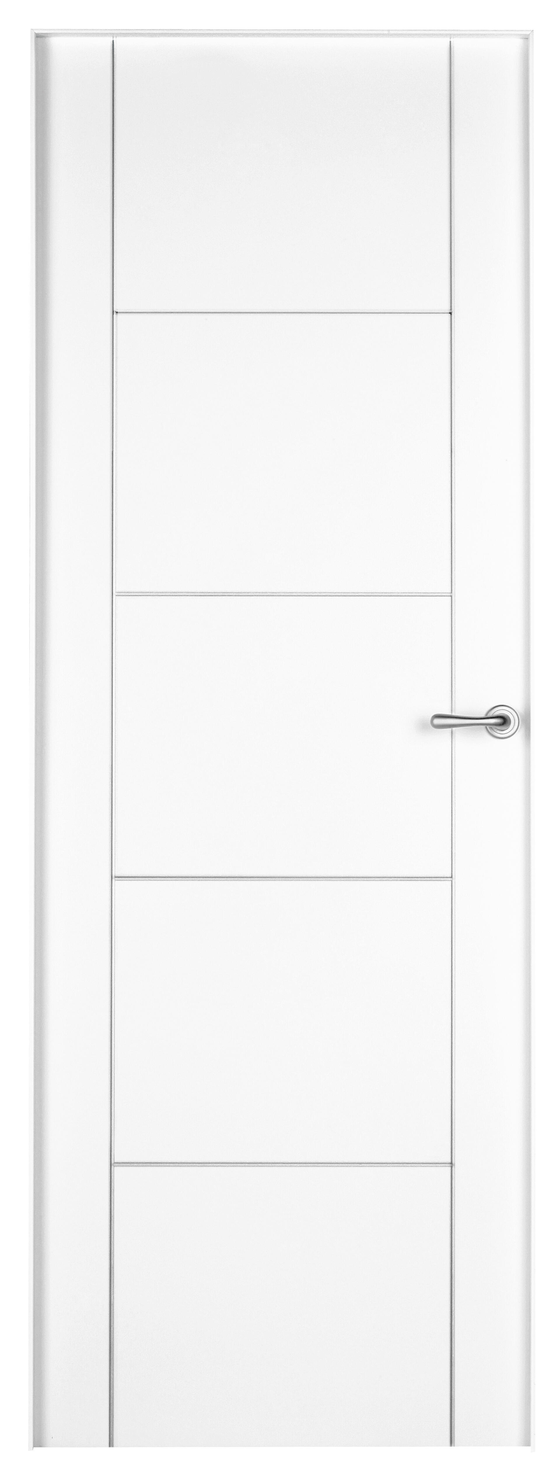 Puerta interior abatible noruega blanco line plus apertura izquierda 9x 72.5cm