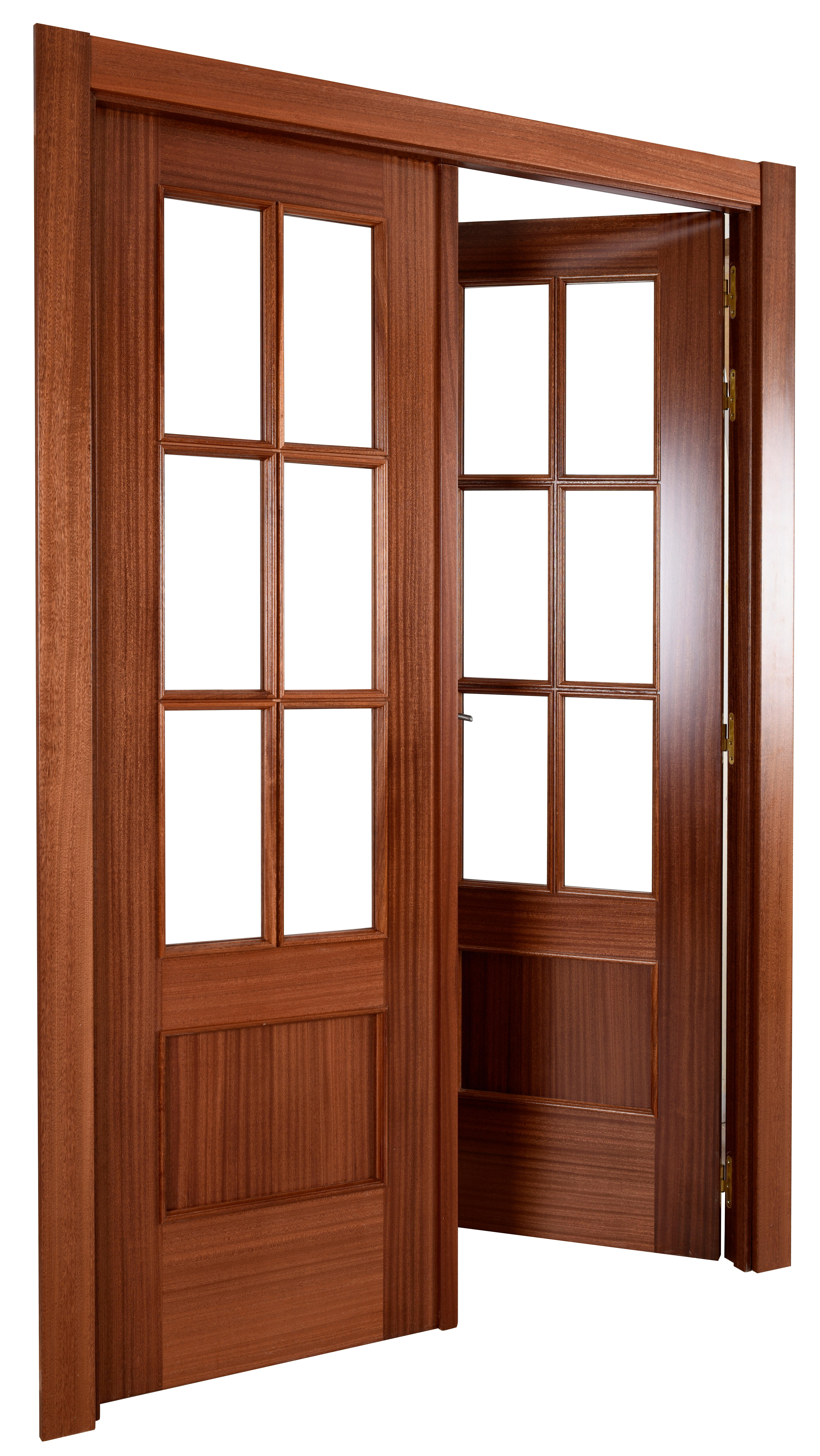 Puerta interior abatible atenas line plus sapelly apertura dcha cristal 125cm