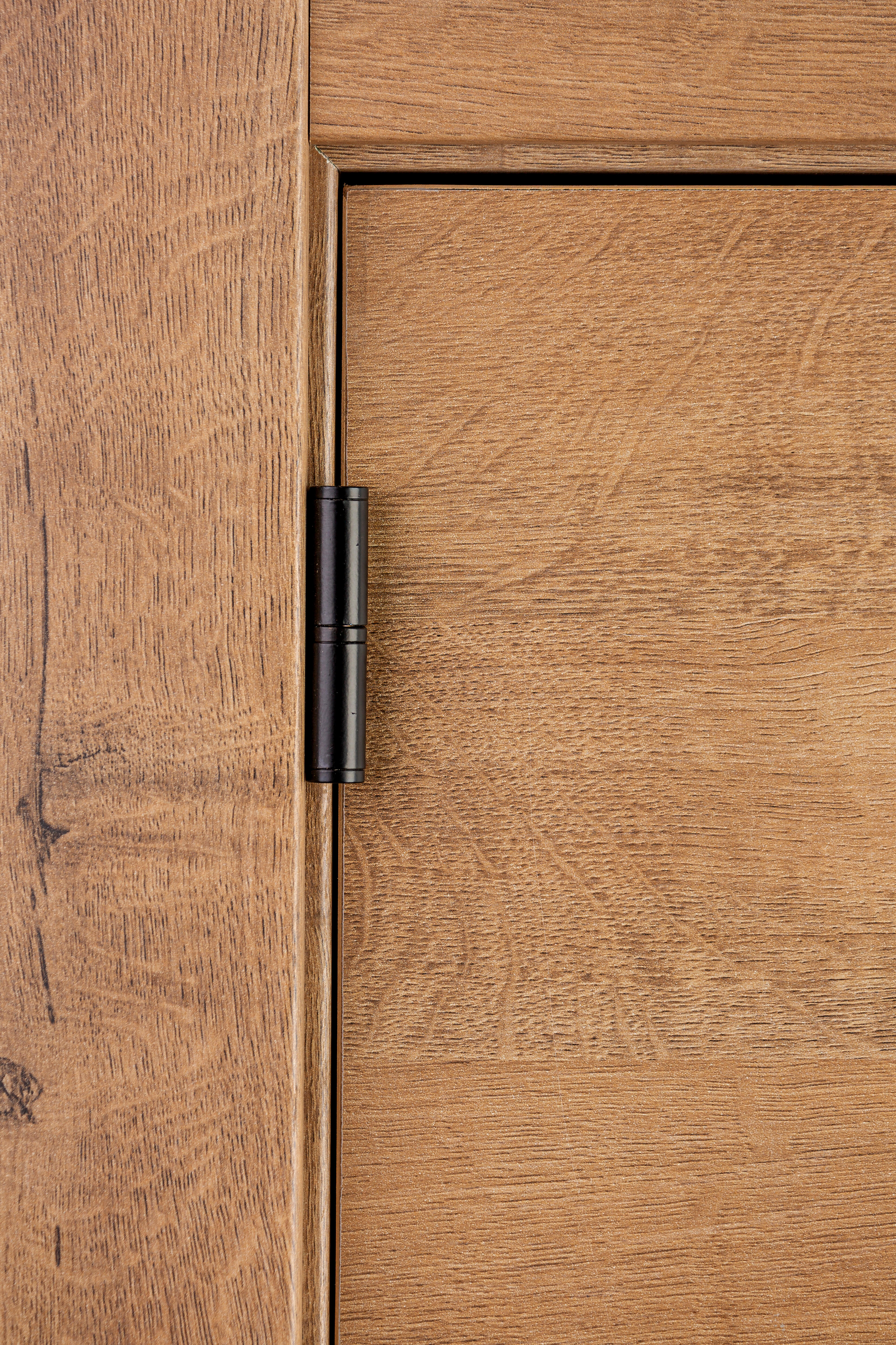 Puerta de interior abatible ciega maciza acabado laminado Line Plus Oslo Gold Roble apertura izquierda cerco de 7x3 anchura 82.5 cm - 7