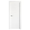 Puerta de interior abatible ciega estructura maciza acabado lacado serie Line Bari Blanco apertura derecha cerco de 70 x 30 anchura 62.5 cm