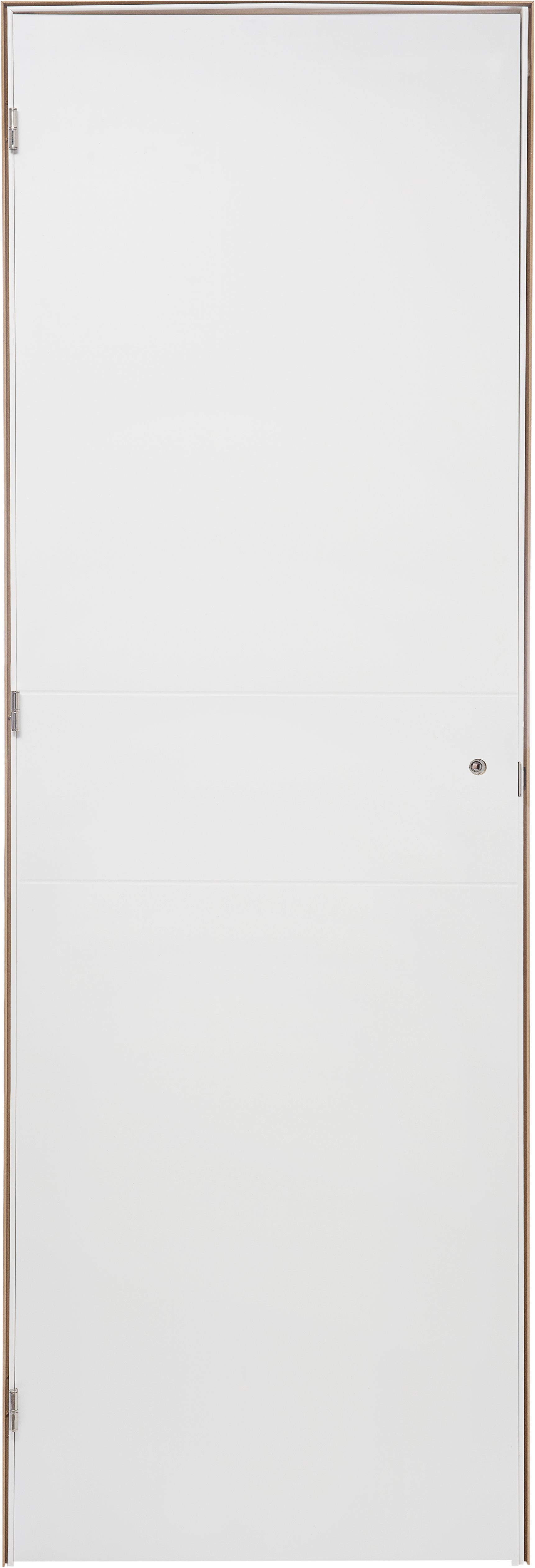 Puerta de interior abatible ciega maciza lacada Pro Vilna blanco apertura derecha cerco de 7x2 anchura 62.5cm - 2