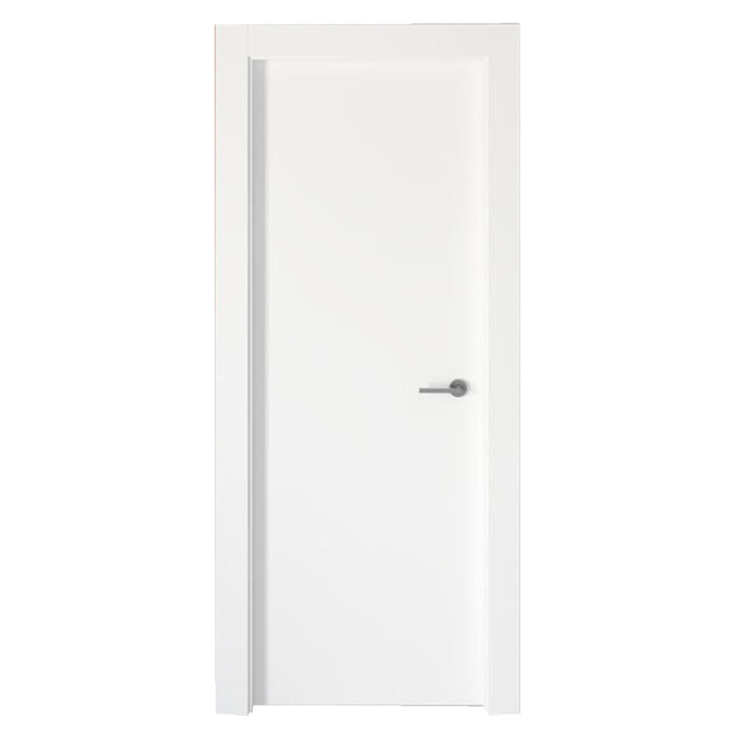 Puerta interior abatible bari blanco line apertura izquierda 82.5cm