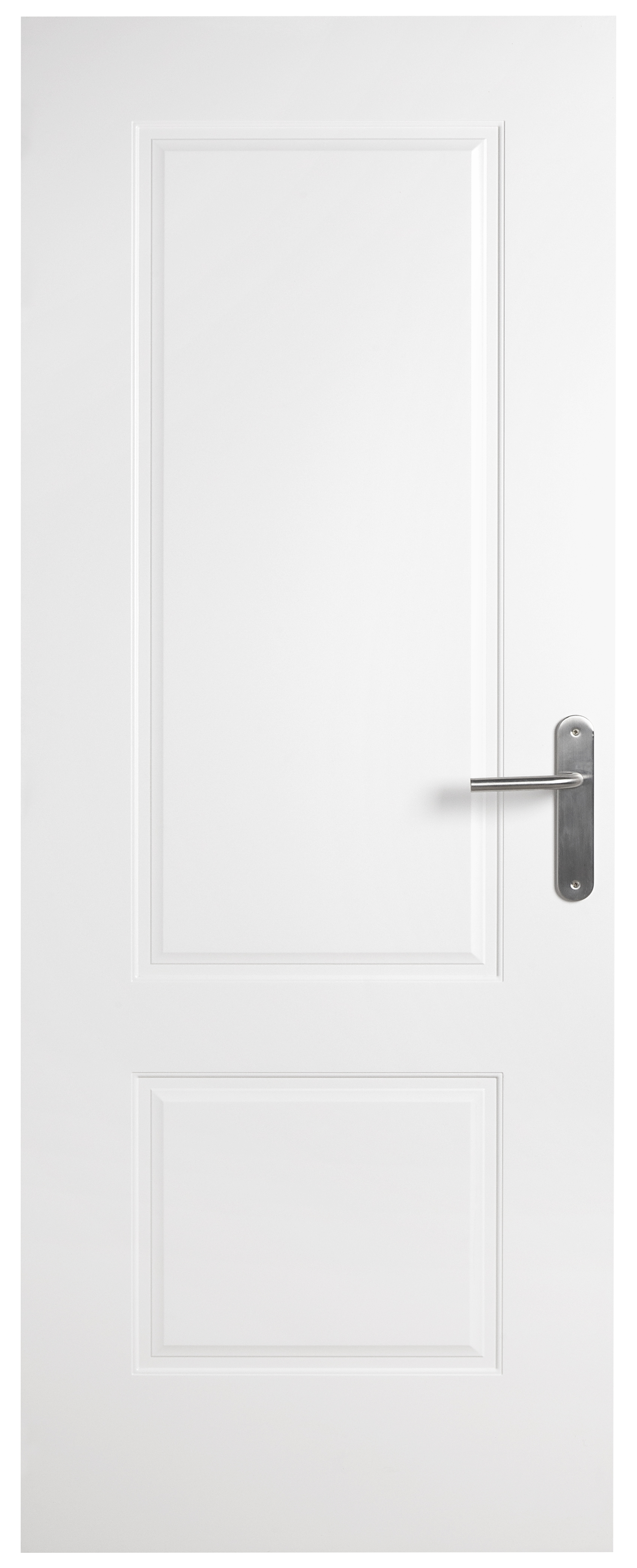 Puerta de interior abatible ciega maciza lacada Line Plus Marsella blanco apertura izquierda cerco de 9x3 anchura 82.5cm - 4