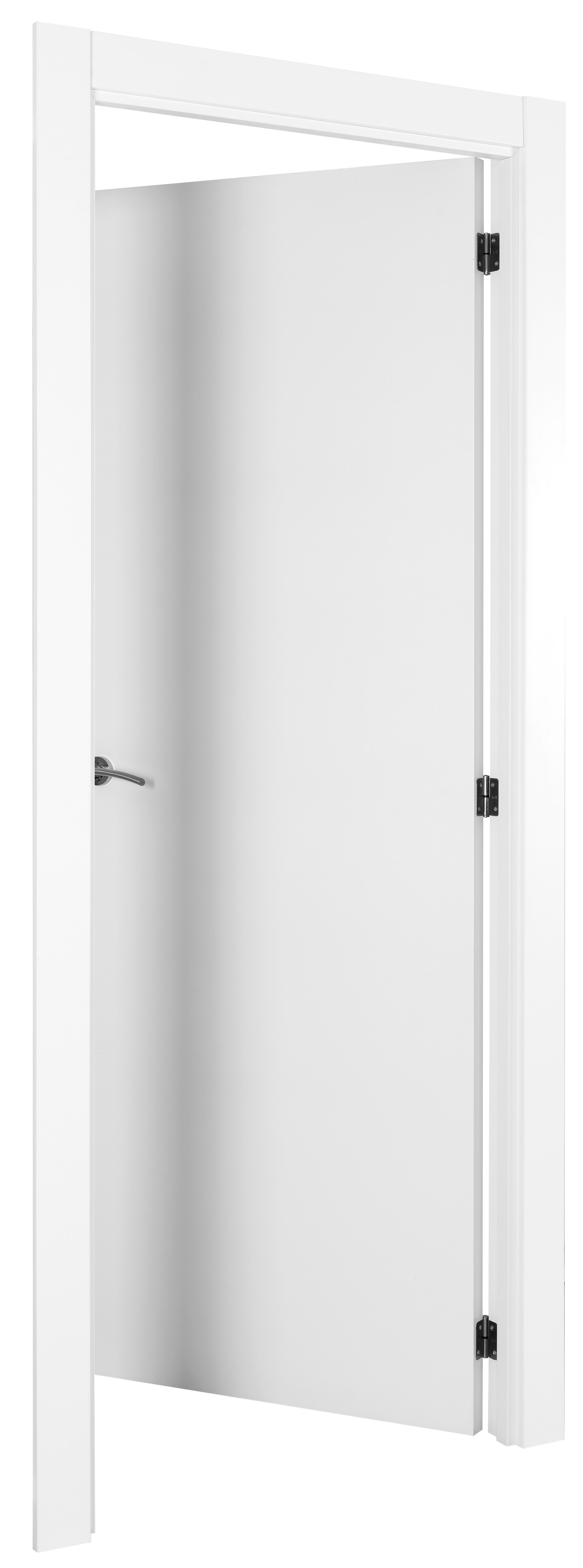 Puerta de interior abatible ciega hueca lacada Aero Lyon blanco apertura derecha cerco de 7x3 anchura 62.5cm - 5