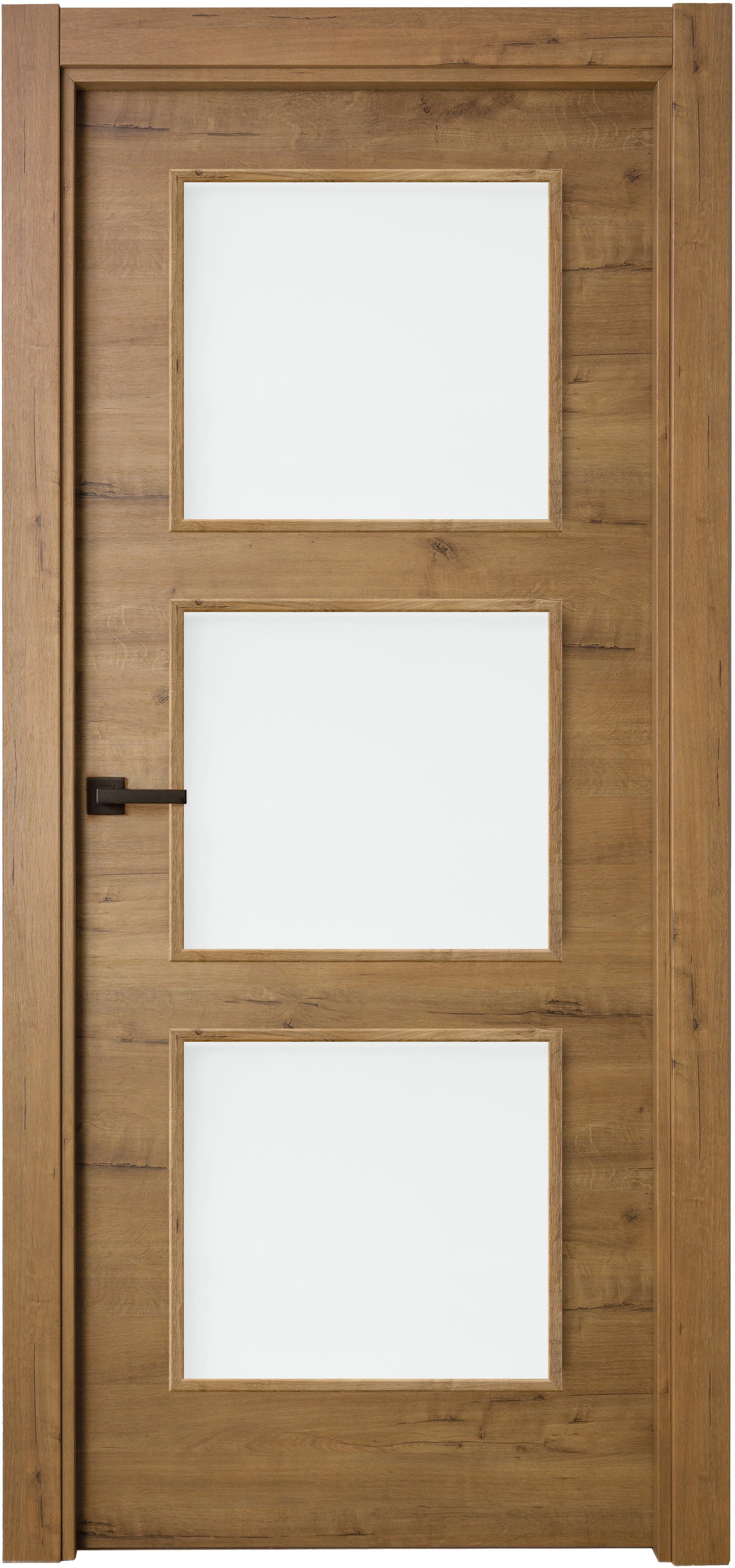 Puerta interior abatible oslo gold line plus apertura izda cristal 11x 62.5cm