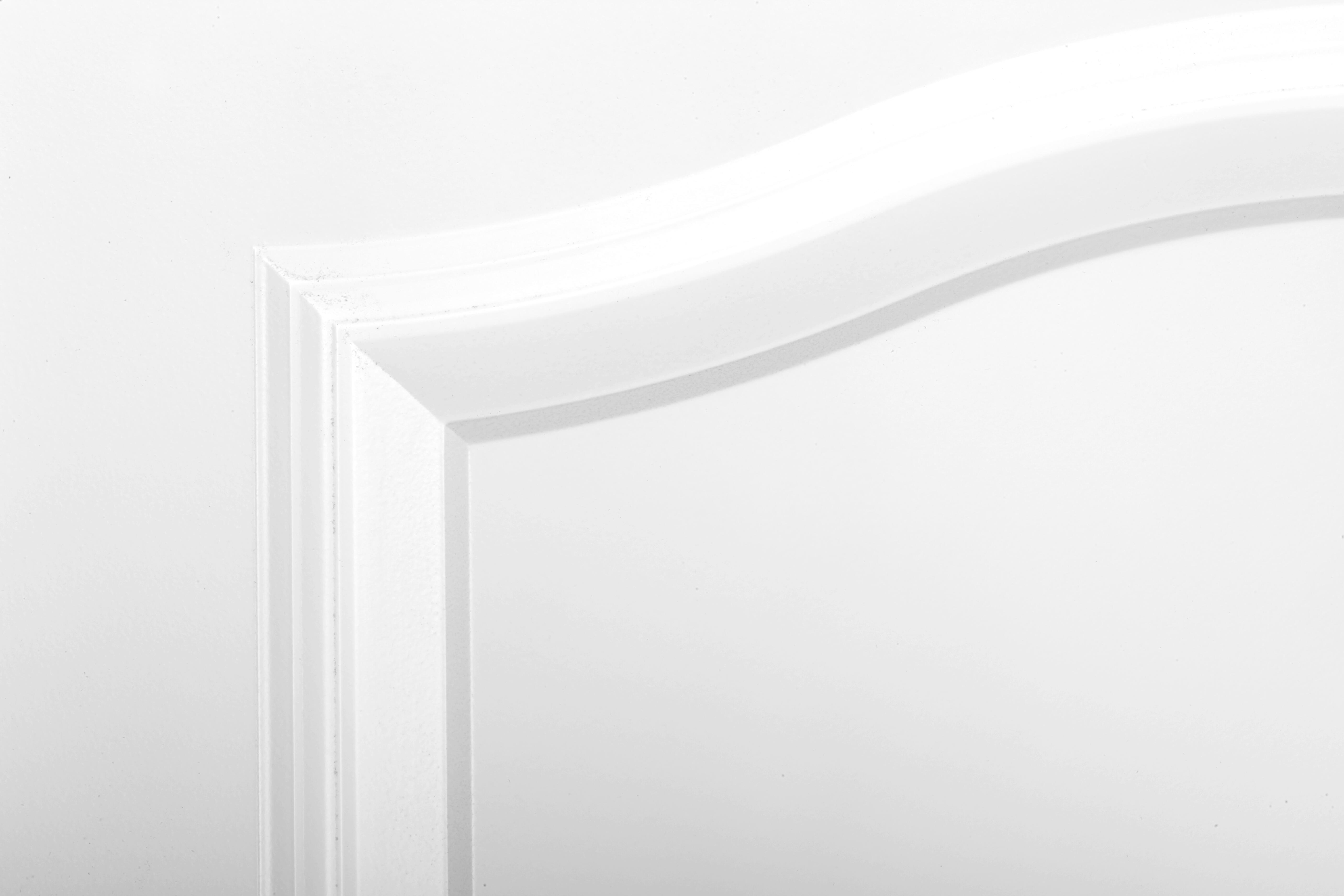 Puerta de interior corredera ciega hueca lacada Aero Praga blanco anchura 82,5cm - 6