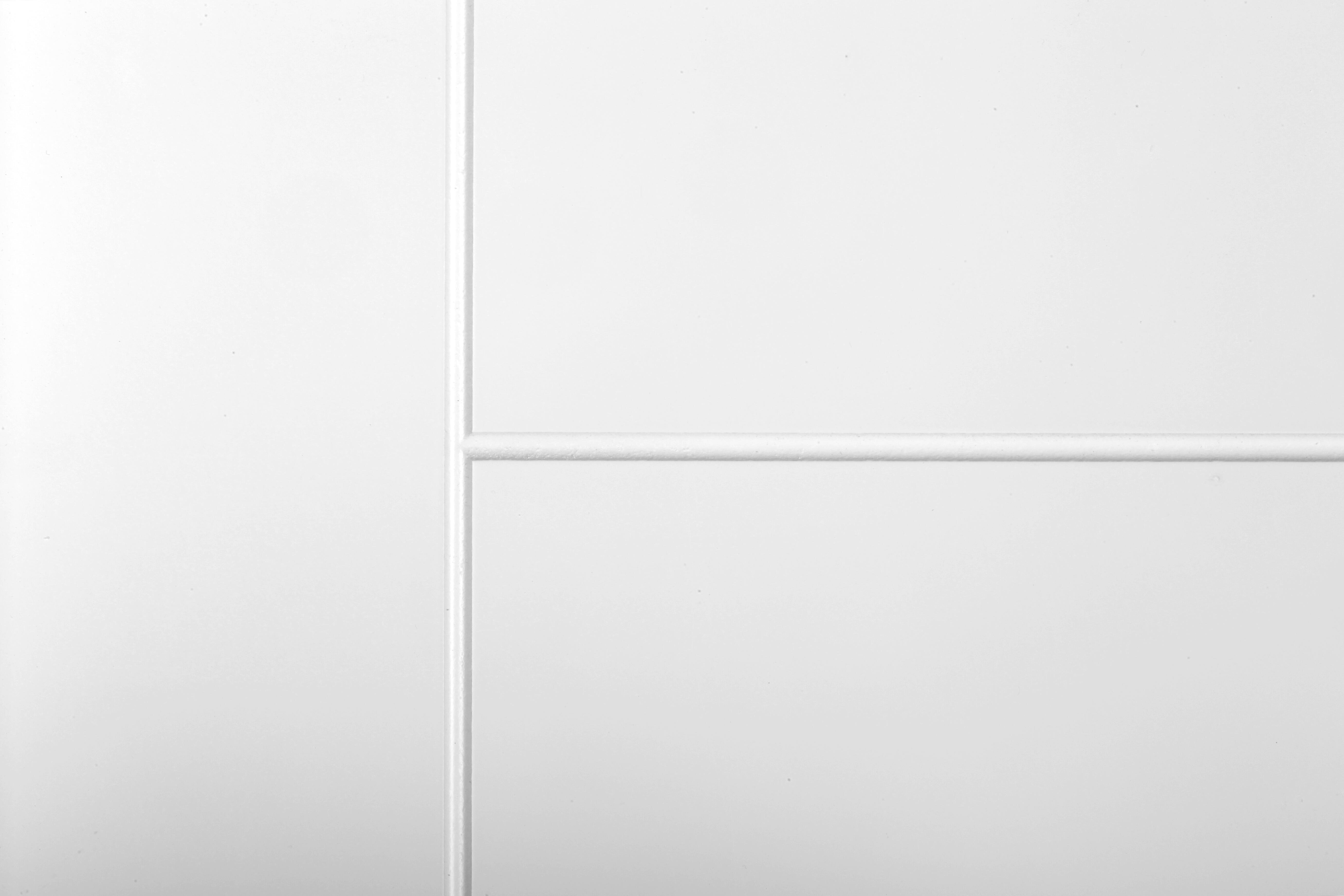 Puerta de interior corredera ciega maciza lacada Line Noruega blanco anchura 82,5cm - 8