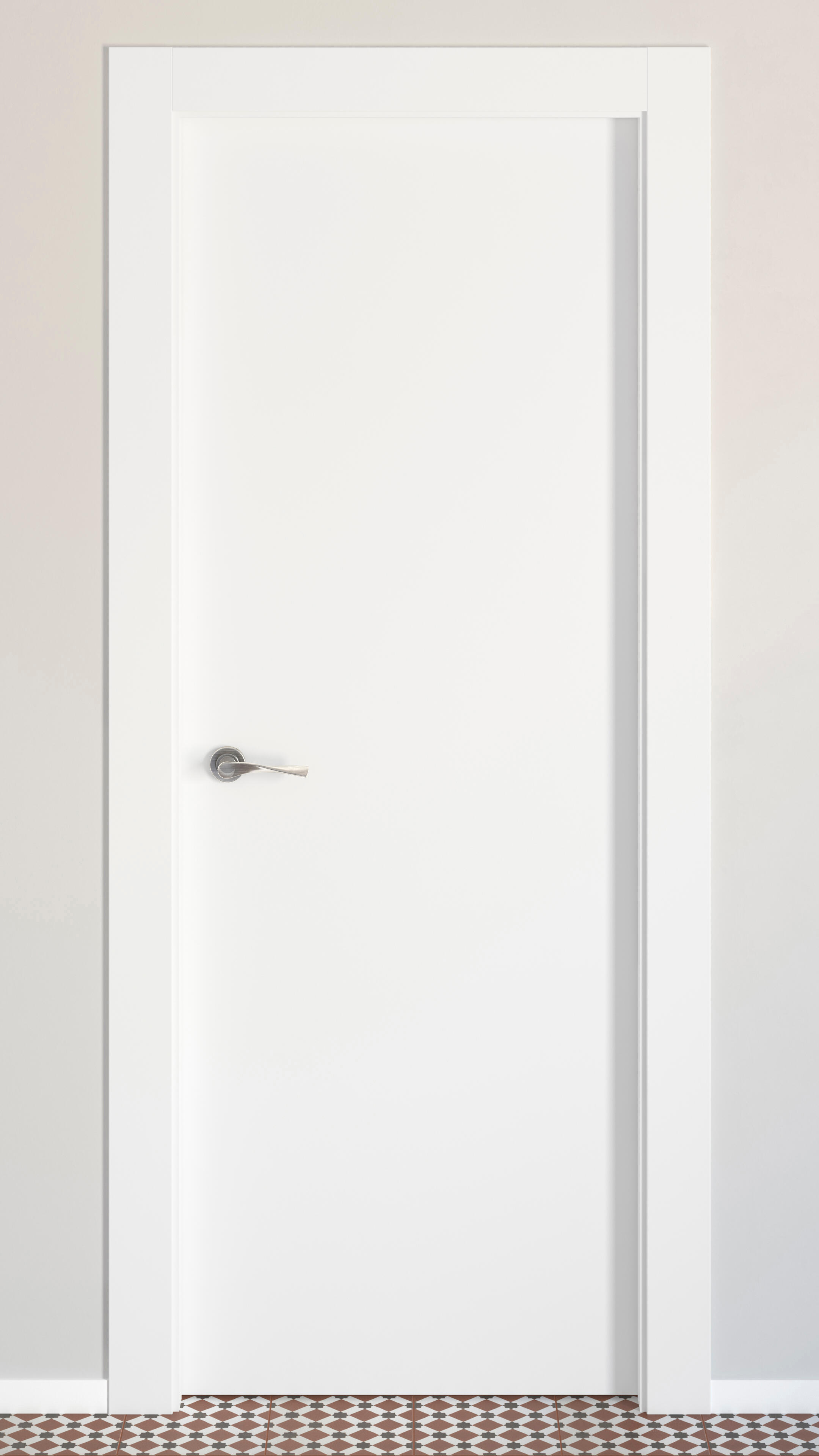 Puerta de interior abatible ciega hueca lacada Aero Lyon blanco apertura derecha cerco de 7x3 anchura 72.5cm - 6