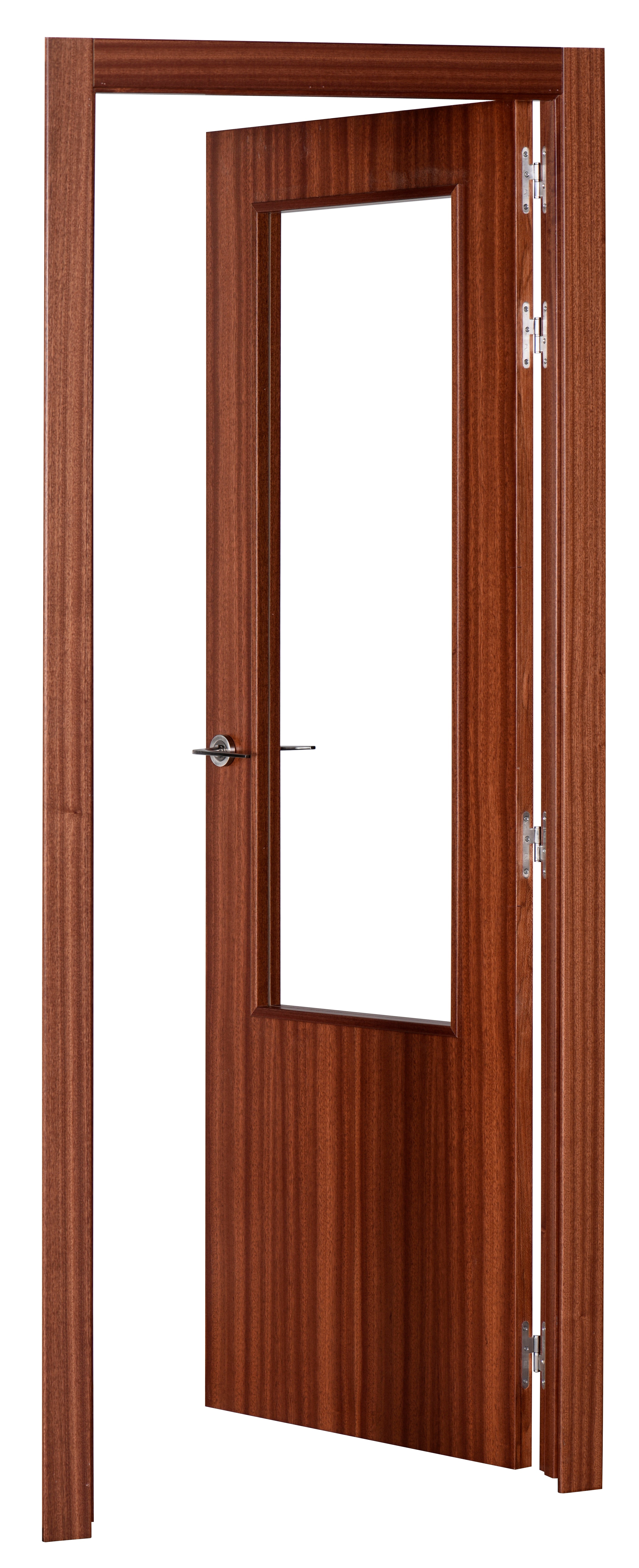 Puerta interior abatible lisboa sapelly line plus apertura dcha cristal 7x2 62.5