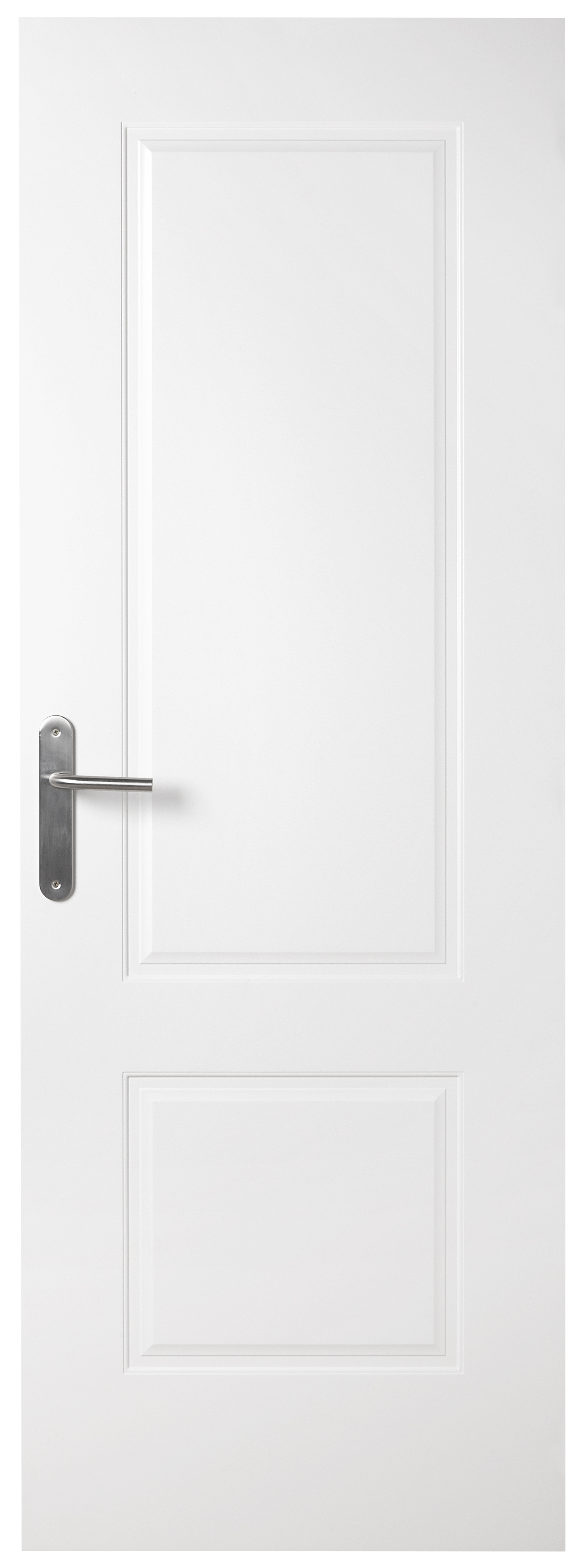 Puerta de interior abatible ciega maciza lacada Line Plus Marsella blanco apertura derecha cerco de 7x3 anchura 62.5cm - 2