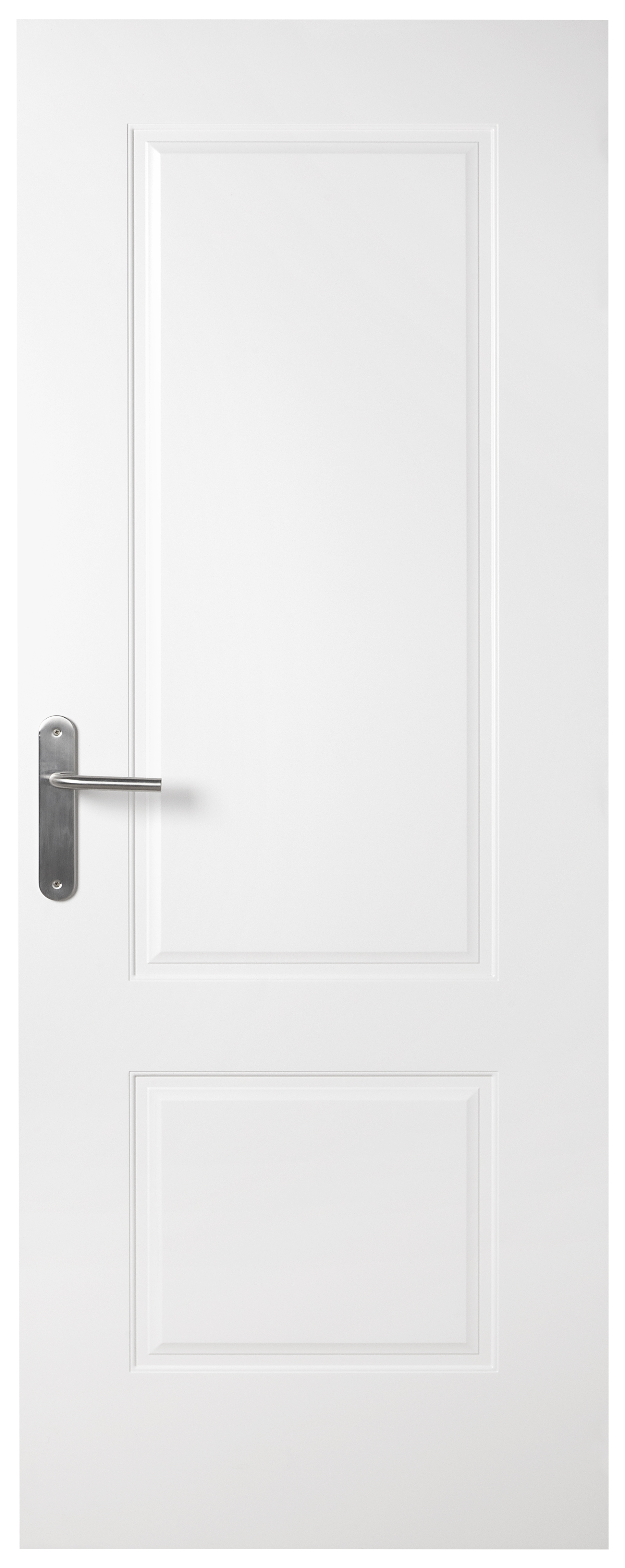 Puerta de interior abatible ciega maciza lacada Line Plus Marsella blanco apertura derecha cerco de 9x3 anchura 82.5cm - 4