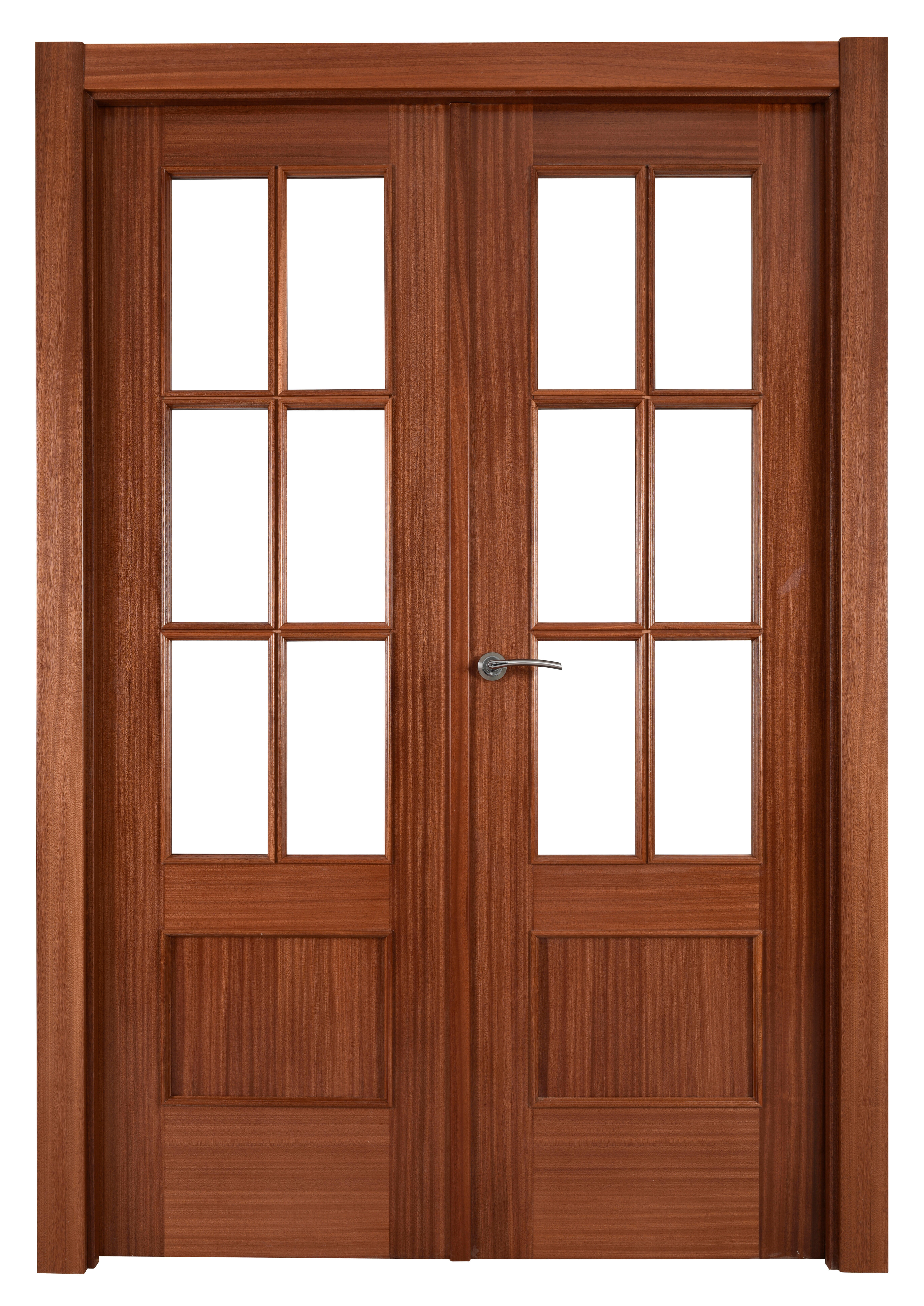 Puerta interior abatible atenas line plus sapelly apertura dcha cristal 9x 125cm