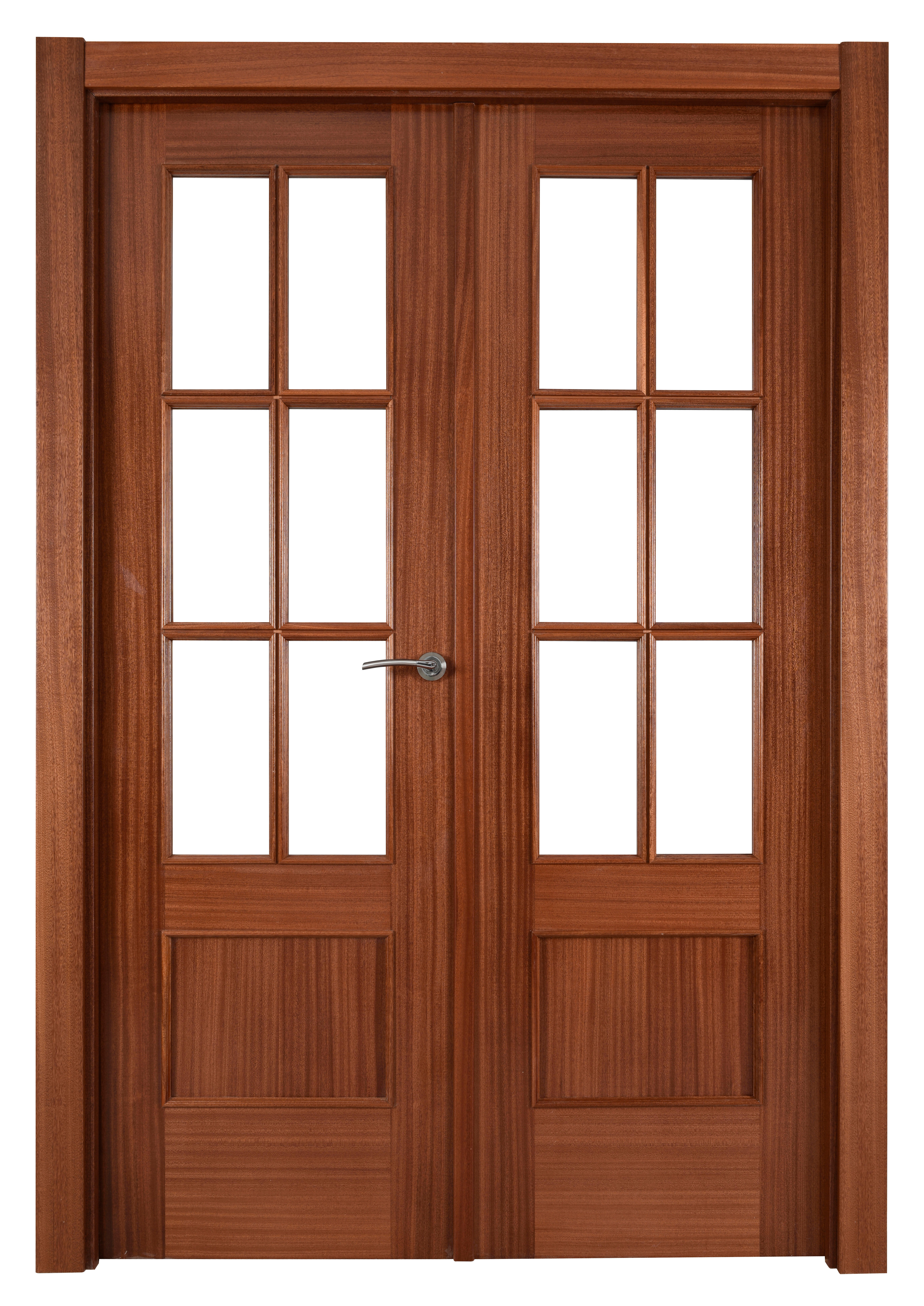 Puerta interior abatible atenas line plus sapelly apertura izda cristal 9x 125cm