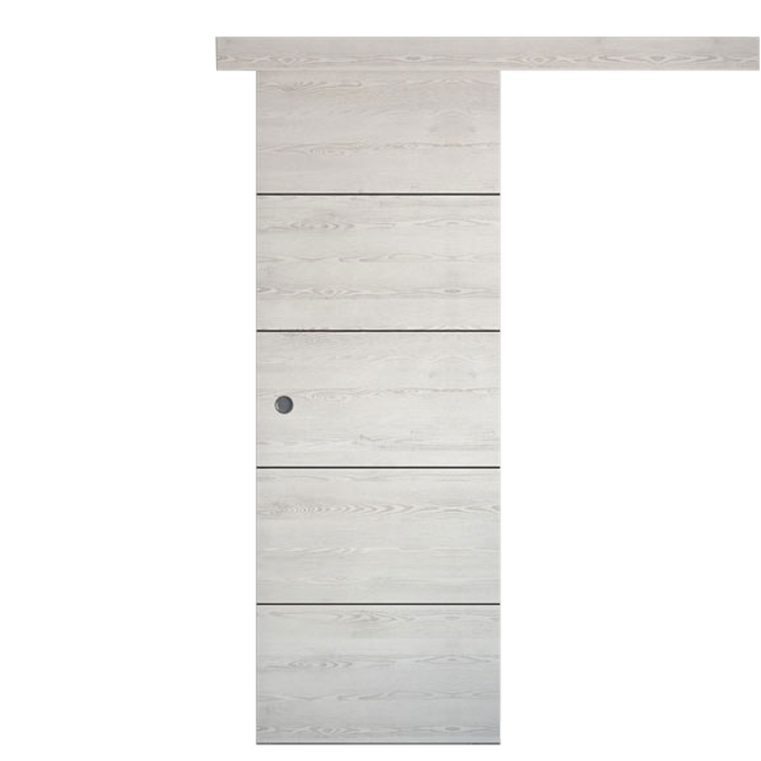 Puerta de interior corredera berna blanco line uñero 72.5 cm