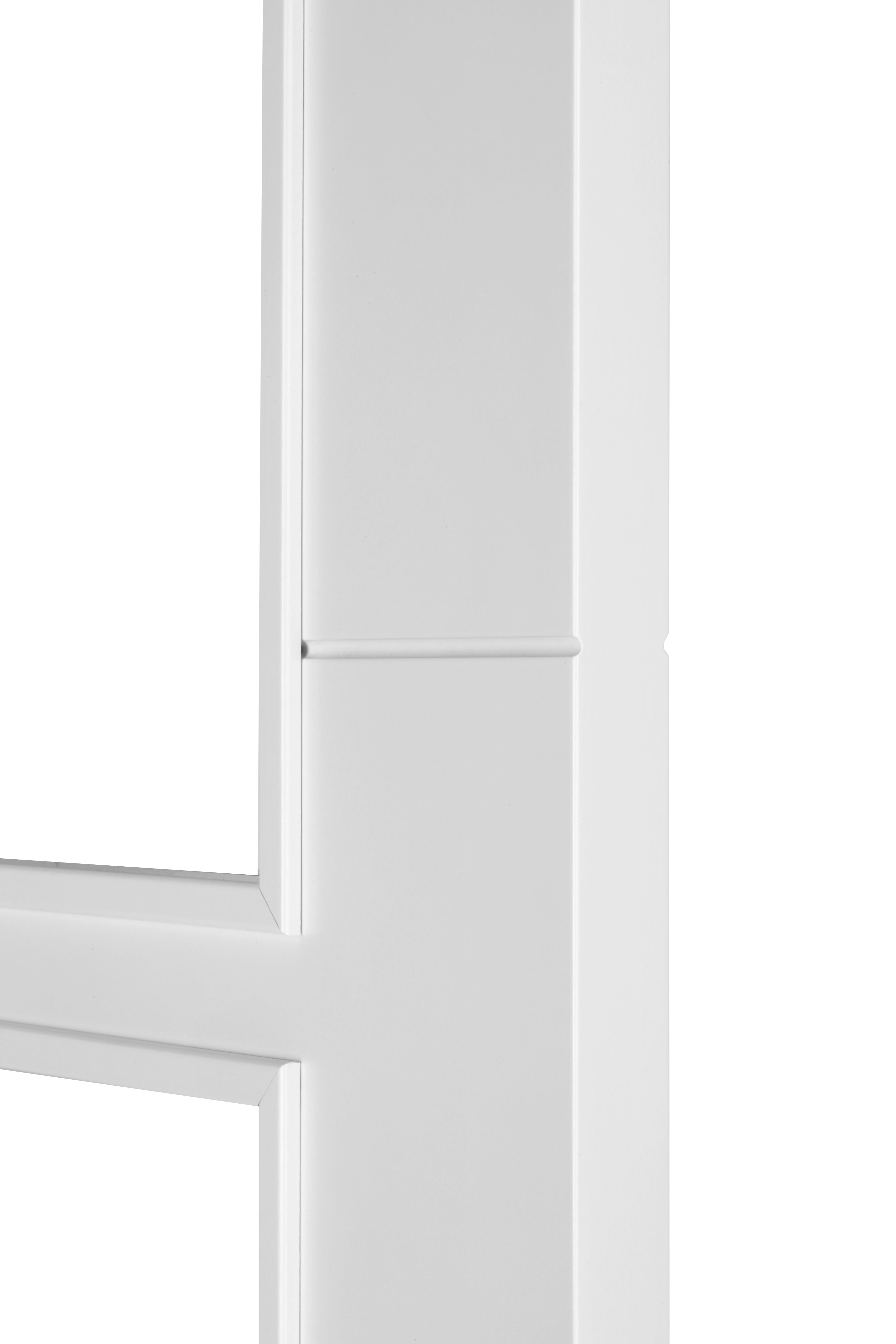 Puerta de interior corredera con cristal hueca lacada Aero Holanda blanco anchura 82,5cm - 7