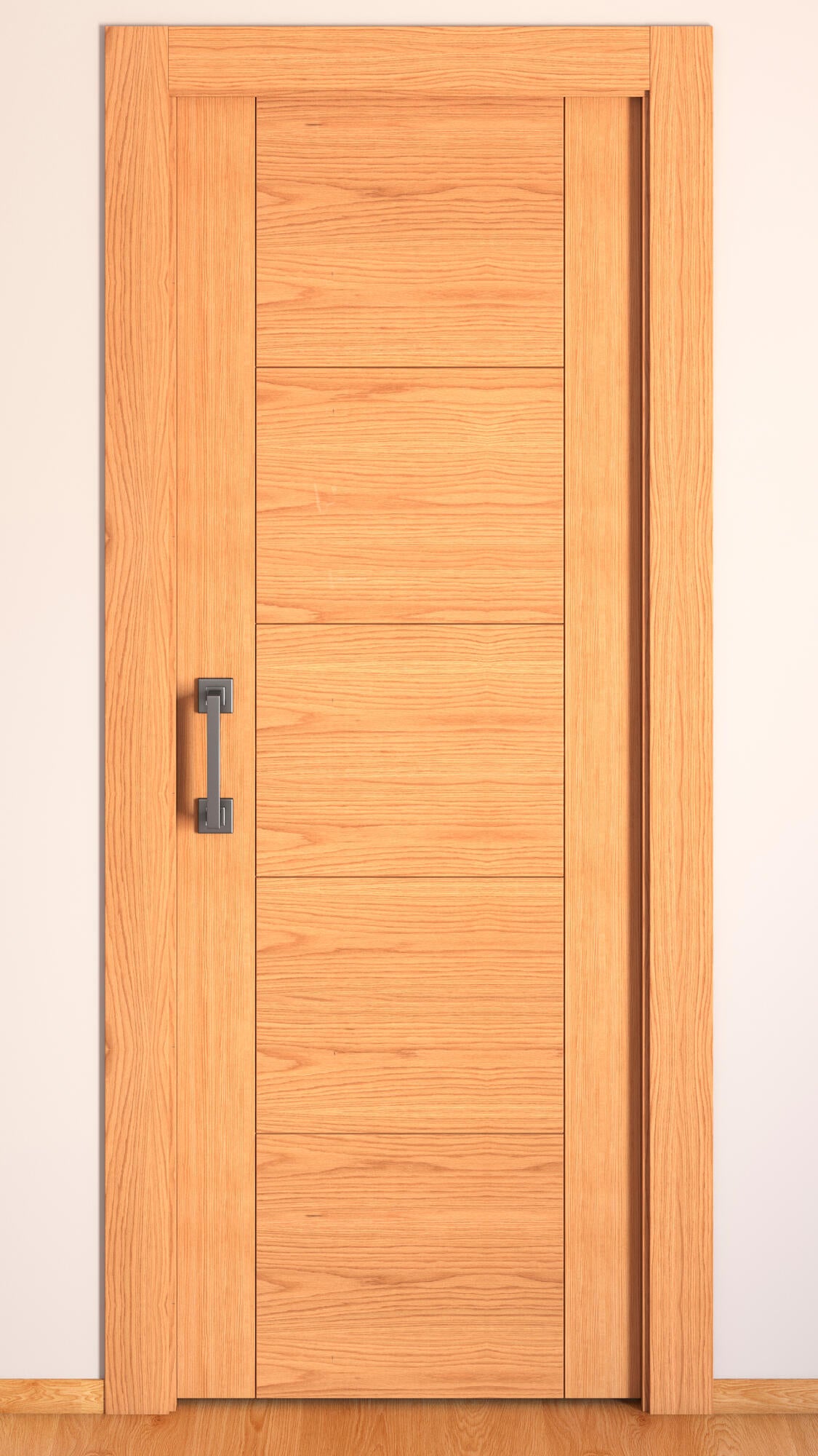 Pack puerta interior corredera noruega roble line 62.5cm + guía