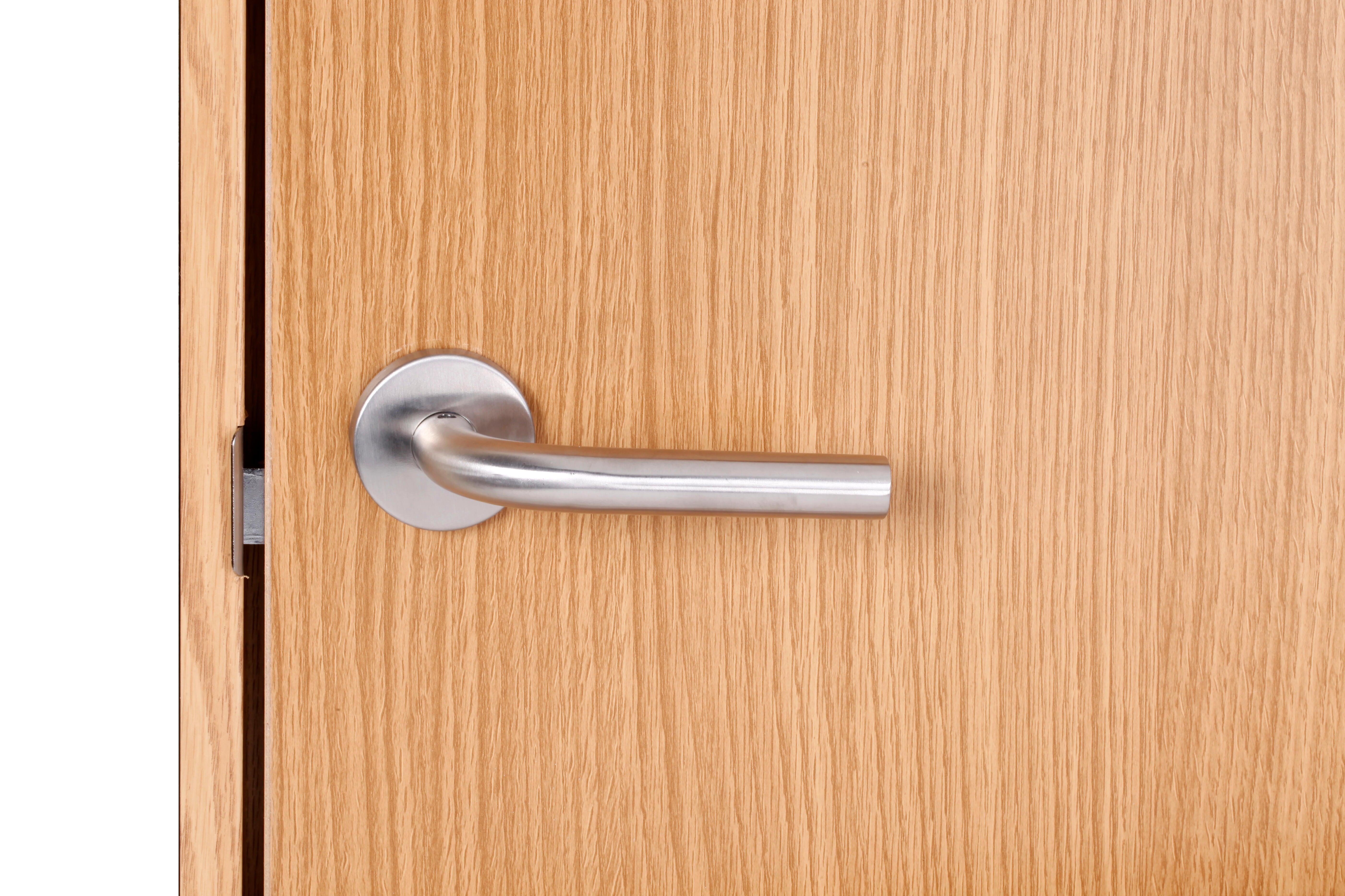 Puerta de interior abatible ciega hueca acabado Impresion digital  Basic Mallorca Roble apertura derecha cerco de 7x2 anchura 62.5 cm - 7