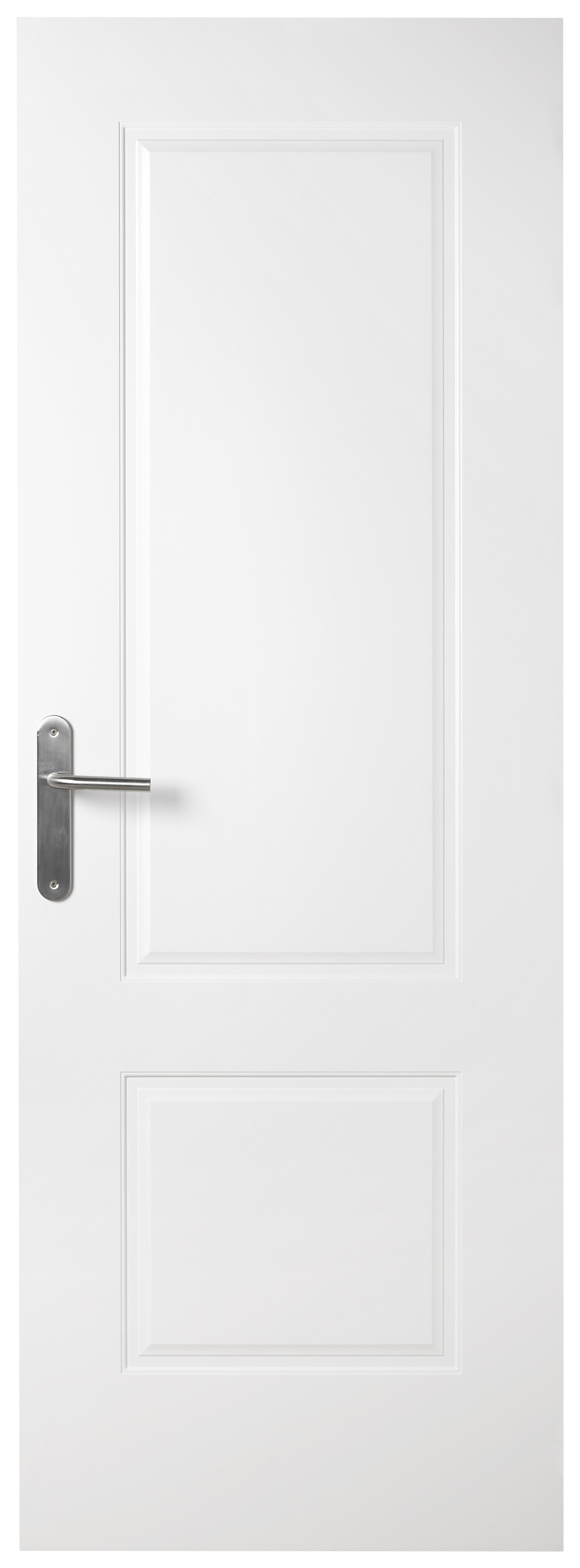 Puerta de interior abatible ciega maciza lacada Line Plus Marsella blanco apertura derecha cerco de 7x3 anchura 72.5cm - 3