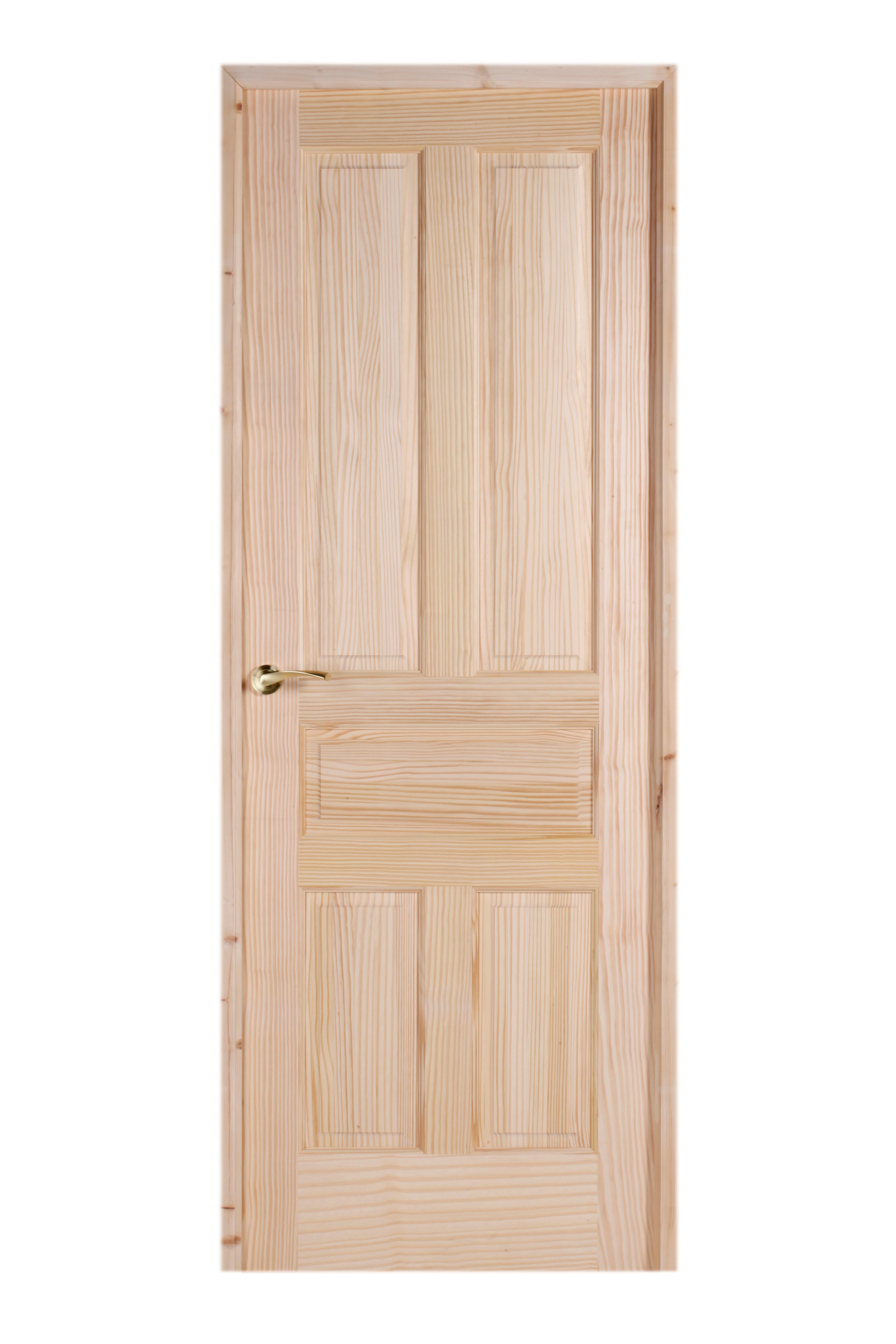 Puerta interior abatible malaga pino line pino naturel apertura derecha 82.5cm