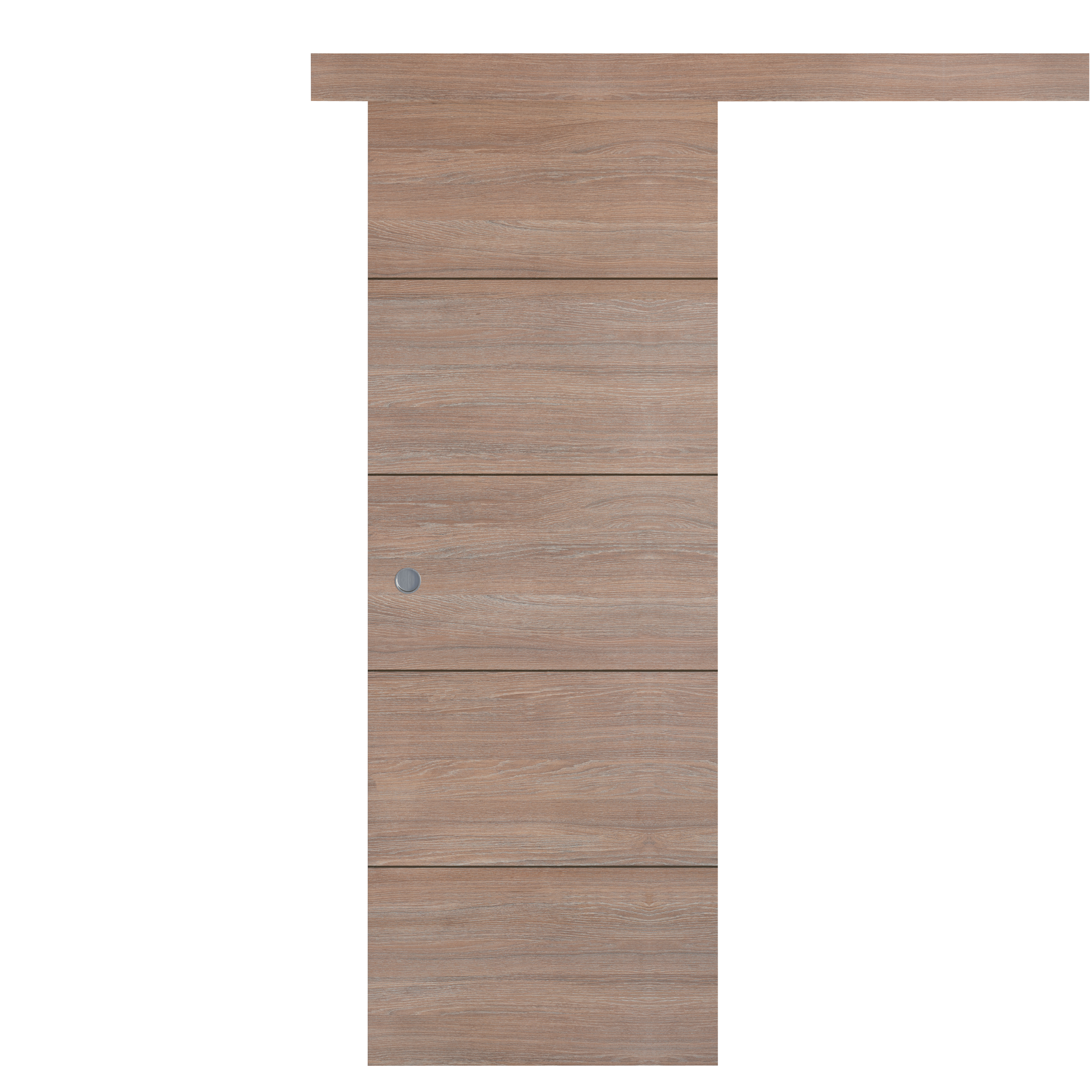 Puerta de interior corredera berna coffe nogal line 82.5 cm