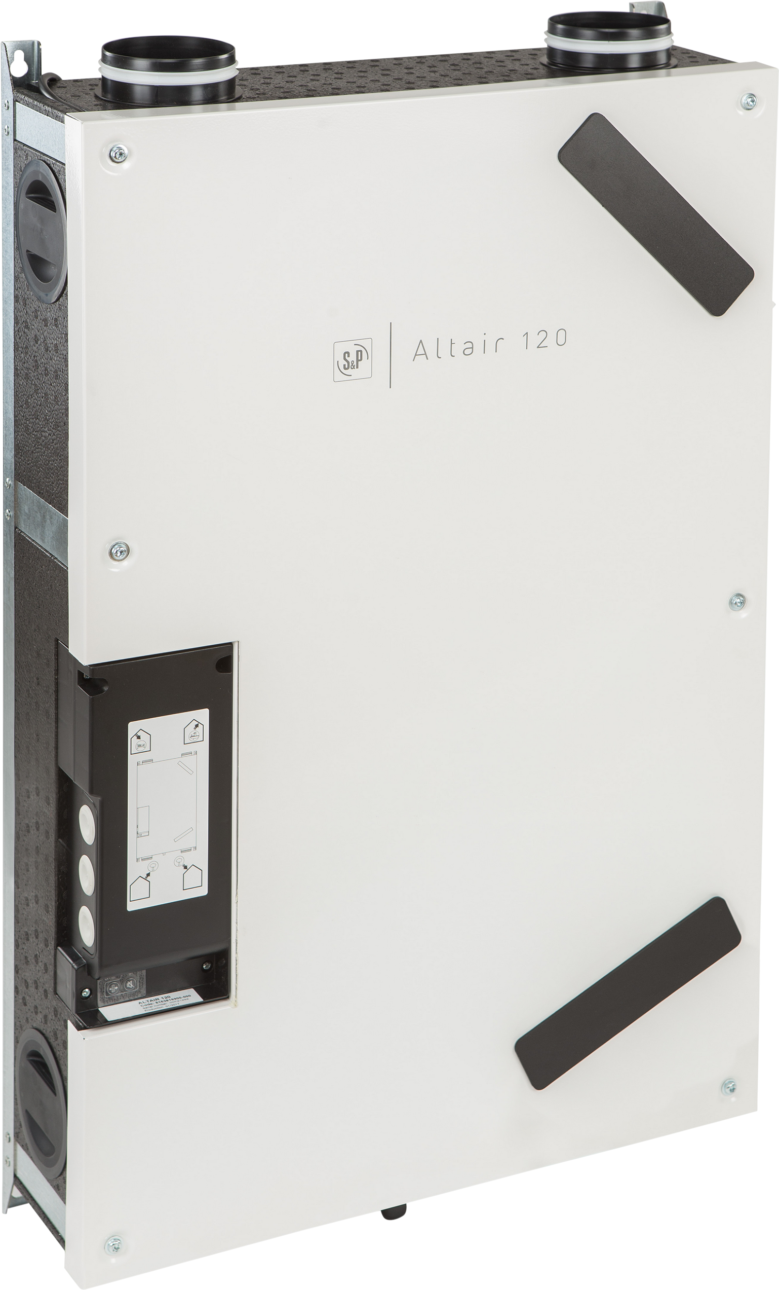 Ventilación mecanica controlada doble flujo con recuperador s&p altair 120 v