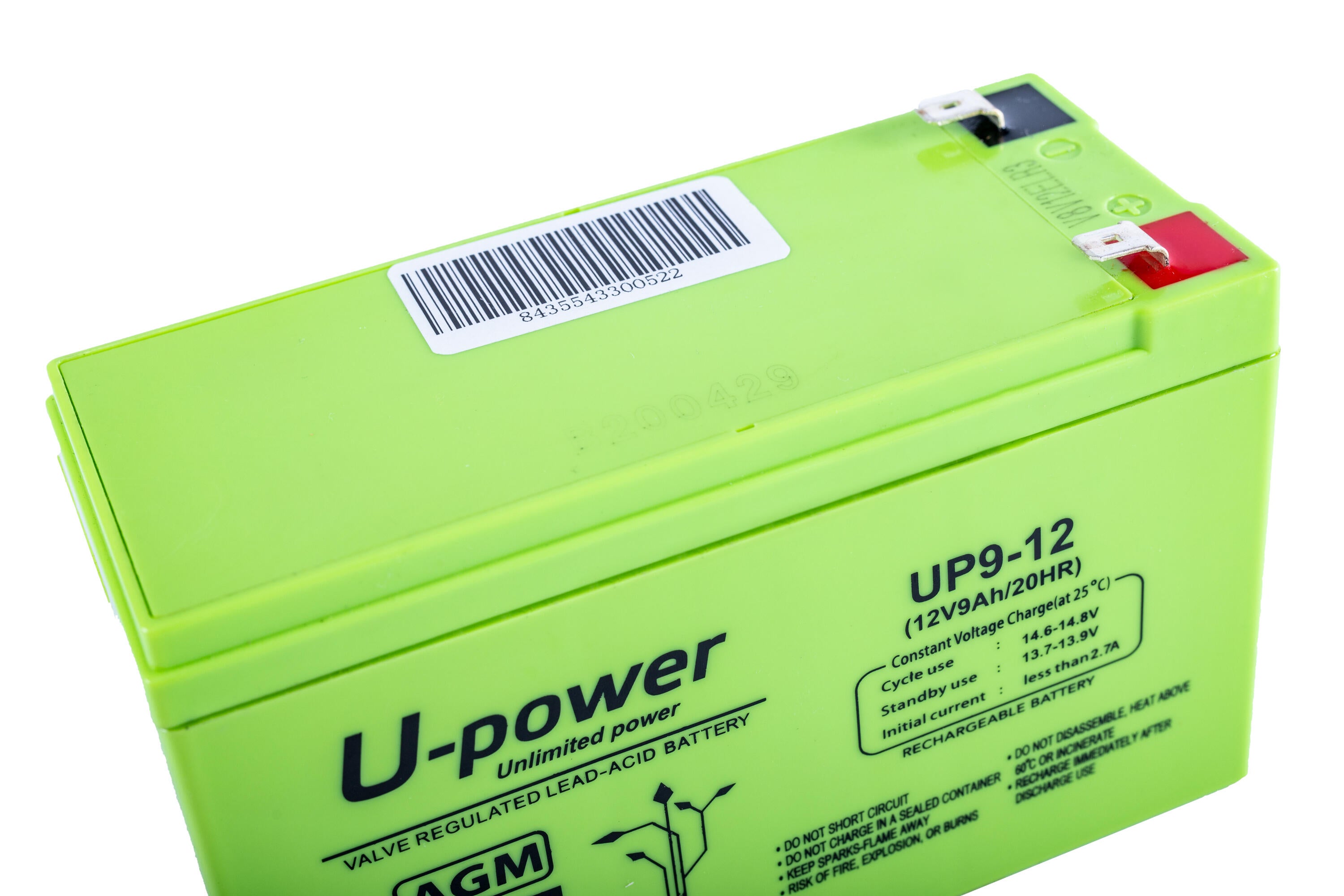 Upower Batería Solar Agm U-Power 12V 9Ah , Leroy Merlin