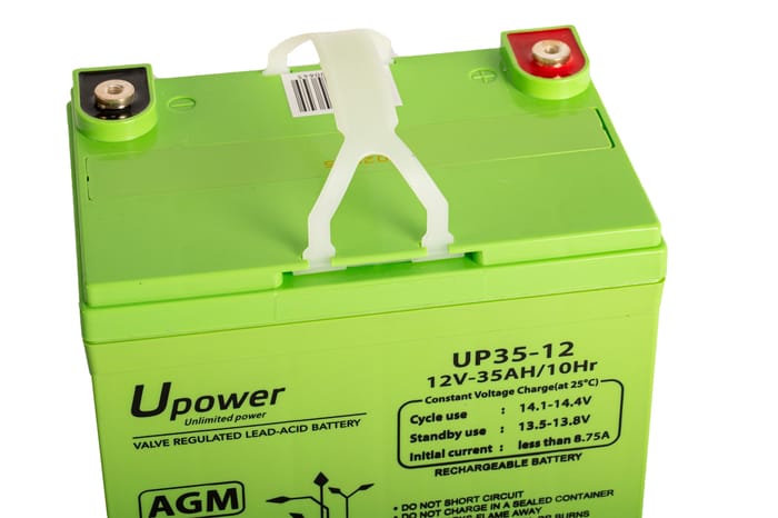 Batería solar AGM U-POWER 12V 35Ah
