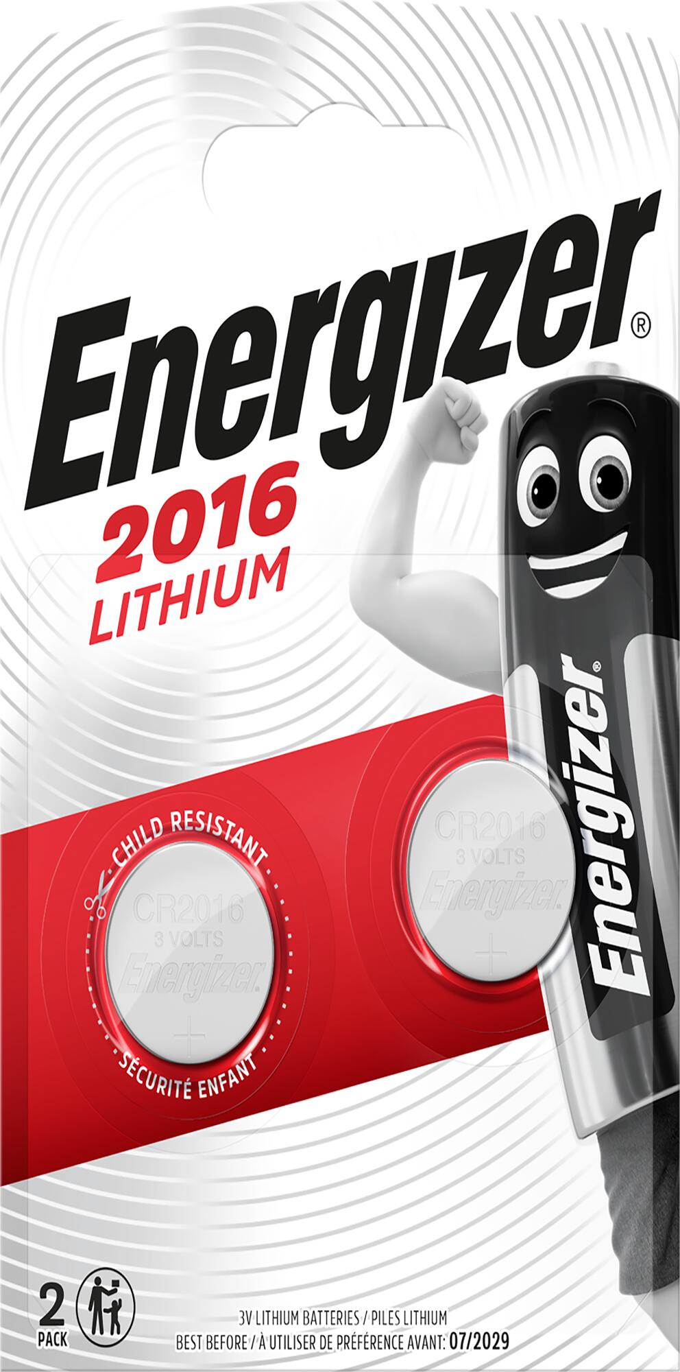 Pack de 2 pilas especiales CR2016 - 3