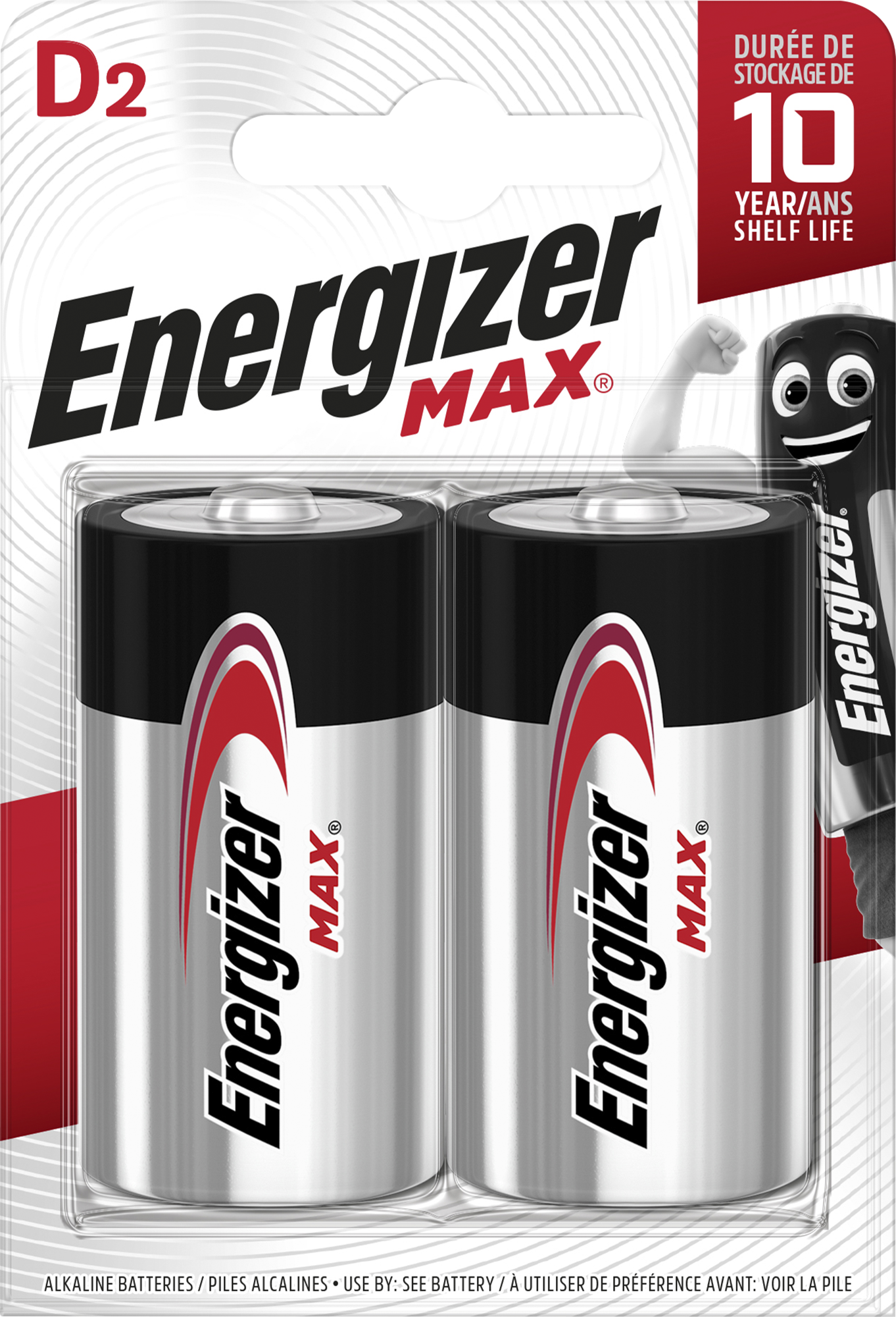 2 pilhas LR20 ENERGIZER MAX - 3