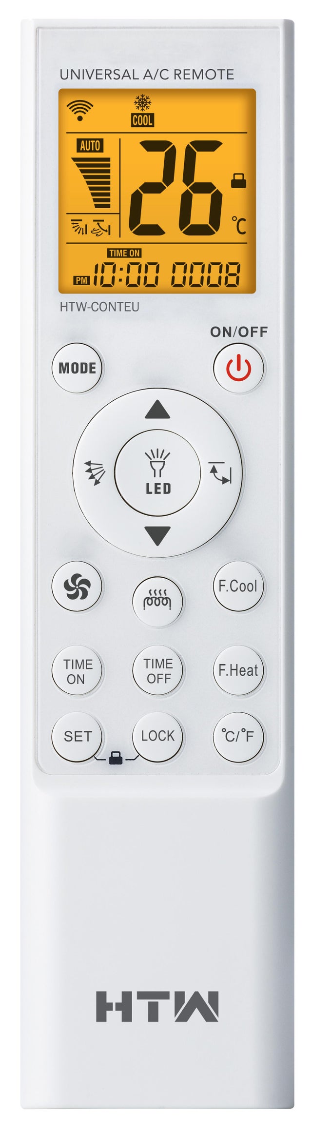 Comando universal para ar condicionado de pvc HTW URAC002 HTW