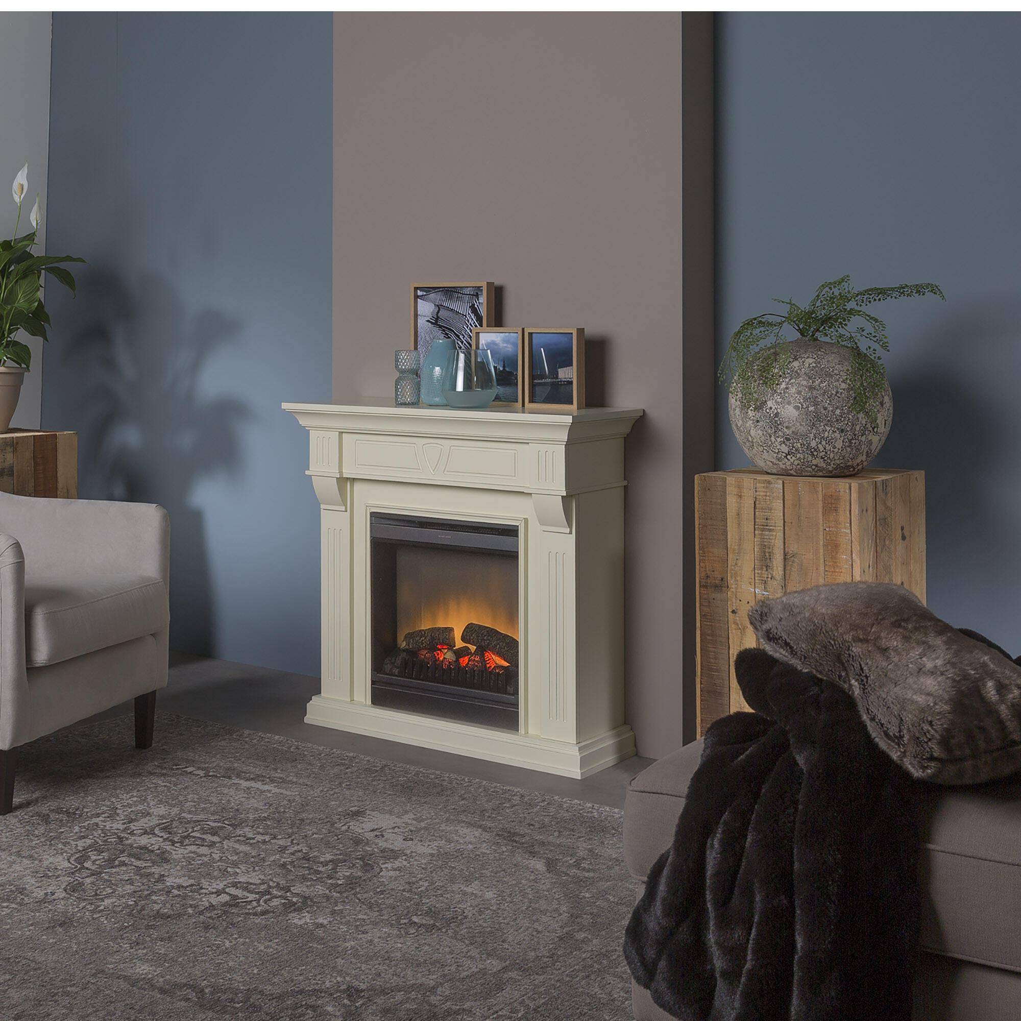 Chimenea electrica dimplex beethoven antique