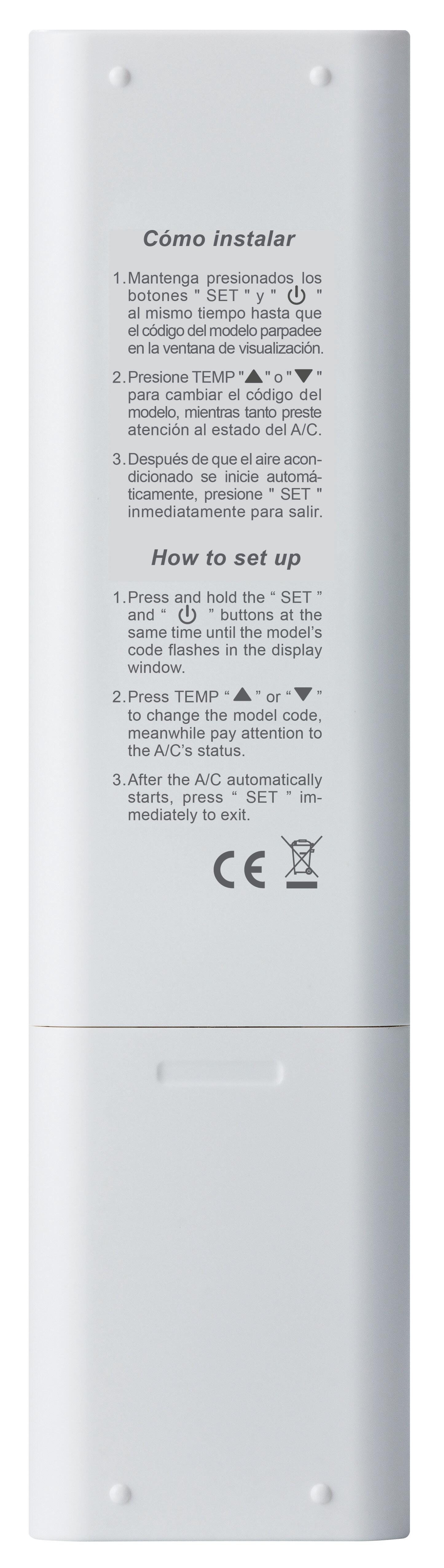Comando universal para ar condicionado de pvc HTW URAC002 HTW - 3