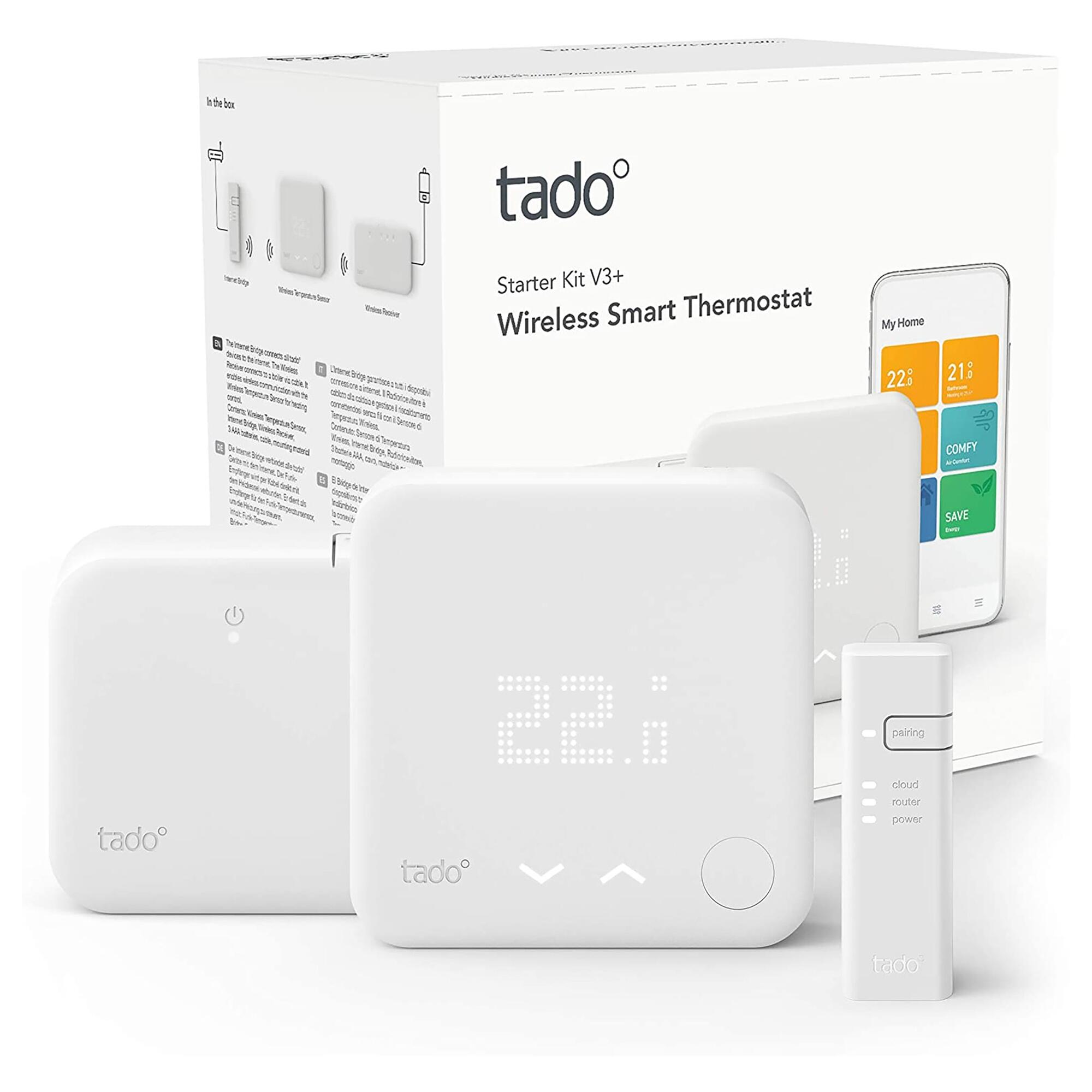Pack termostato inteligente TADO v3 + kit de extensión inalámbrico - 3