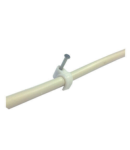 50 abraçadeiras com prego branco 3x2,5 mm Lexman - 2
