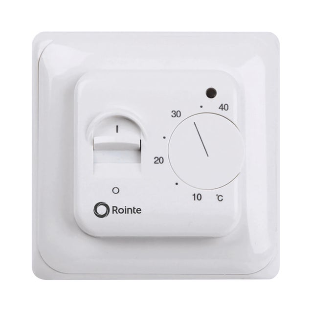 Termostato analógico de plástico 8,6x8,6 cm Rointe ST.0