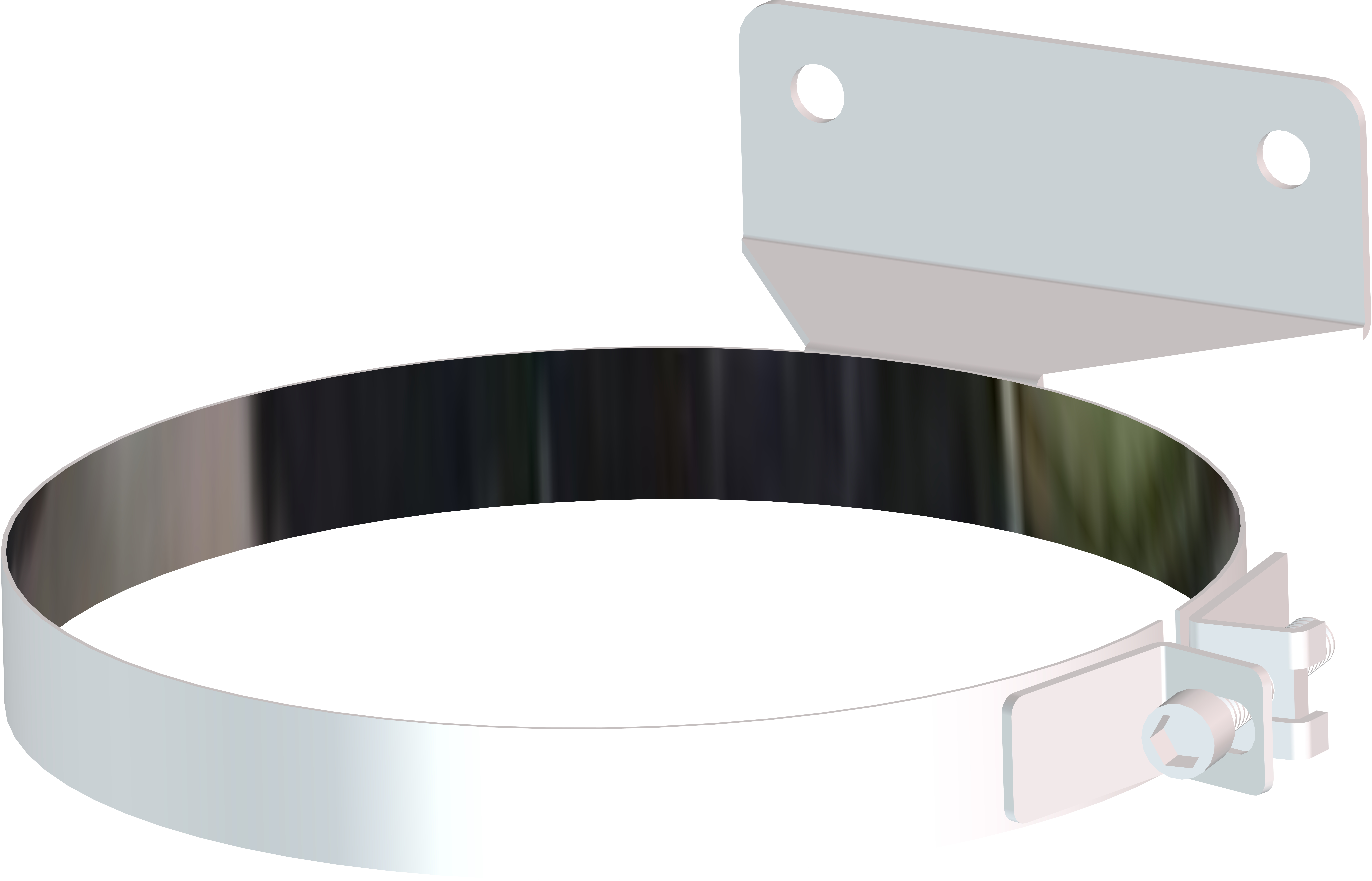 Anclaje intermedio plano dp blanco ø175