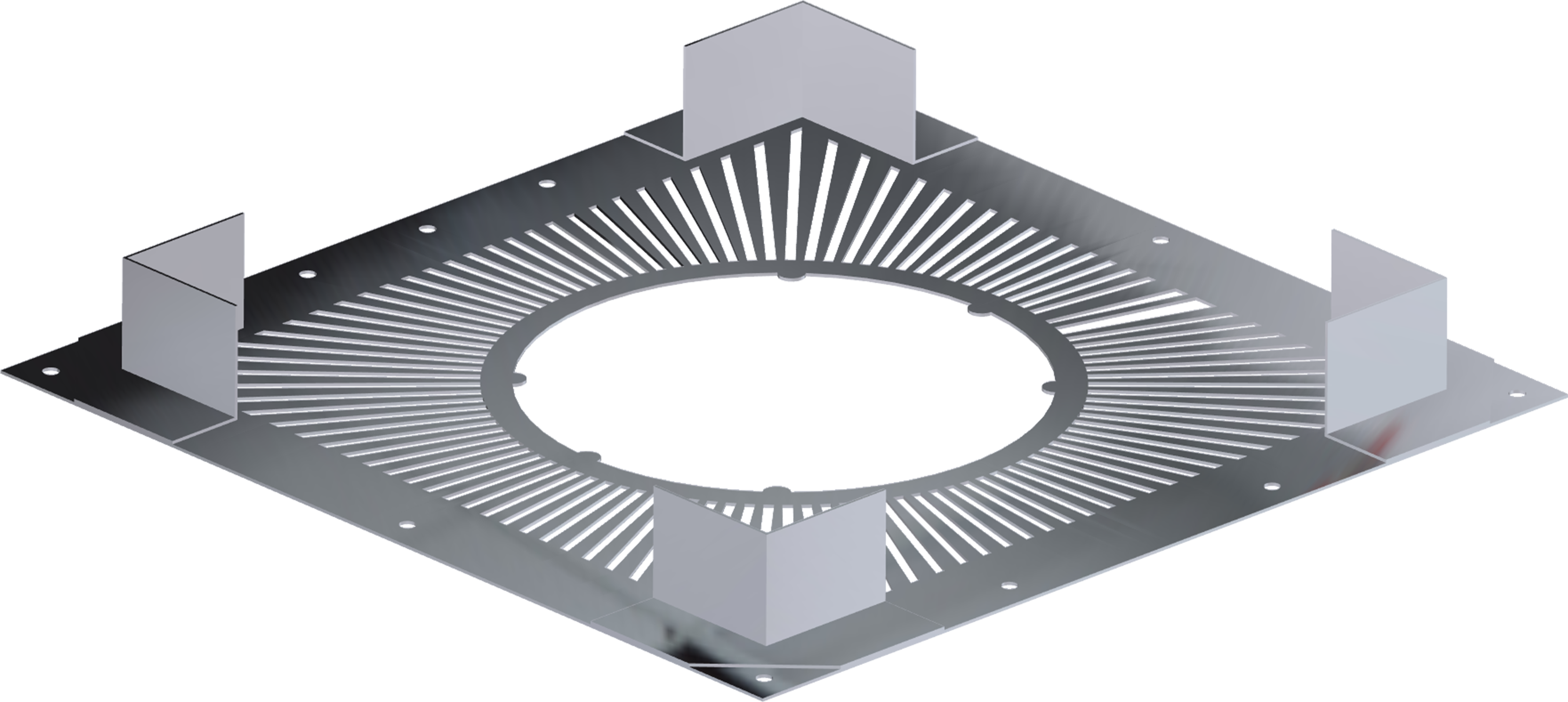 Placa antifueg.vent g120 diflux 304 ø100