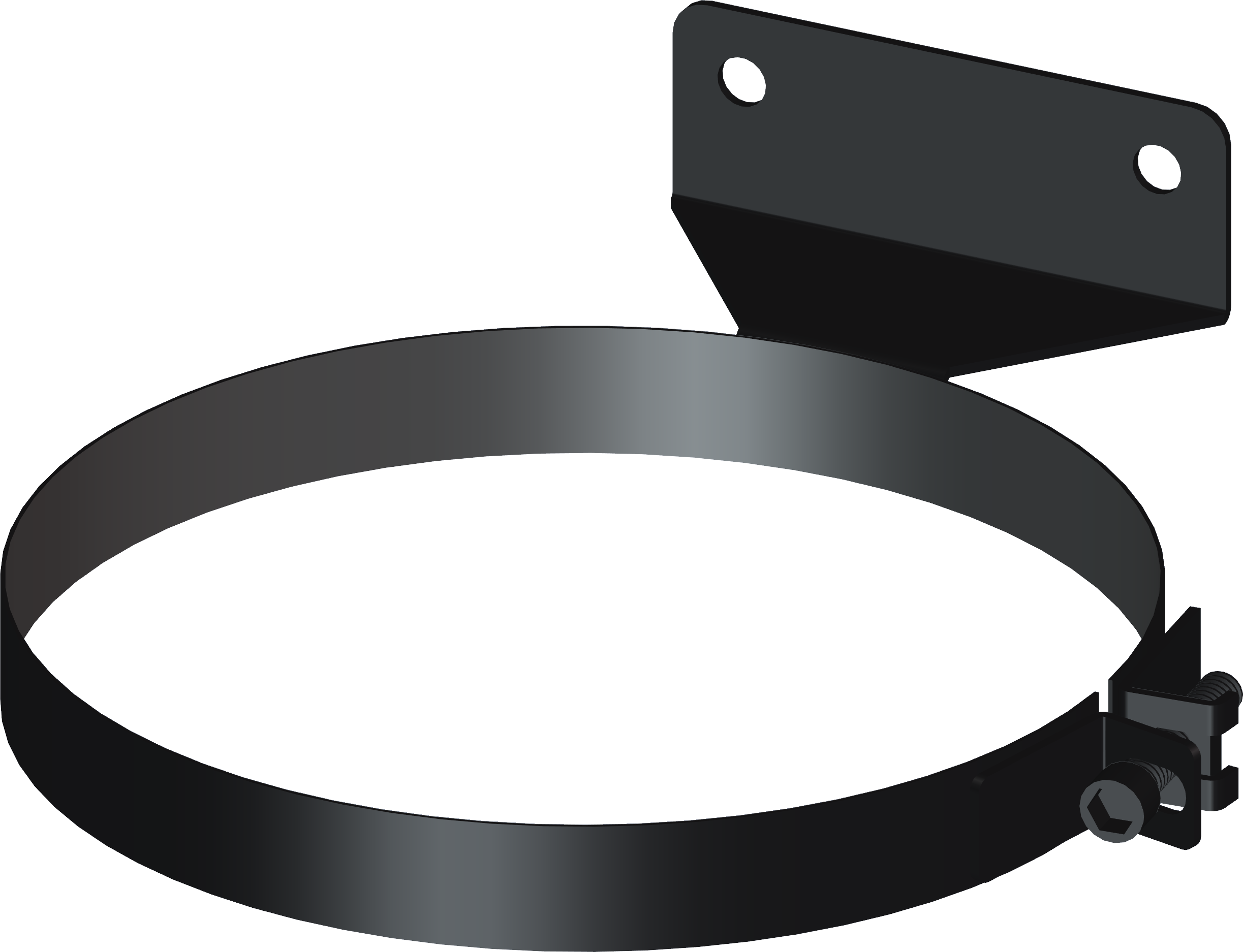 Anclaje interm plano sw black ø200