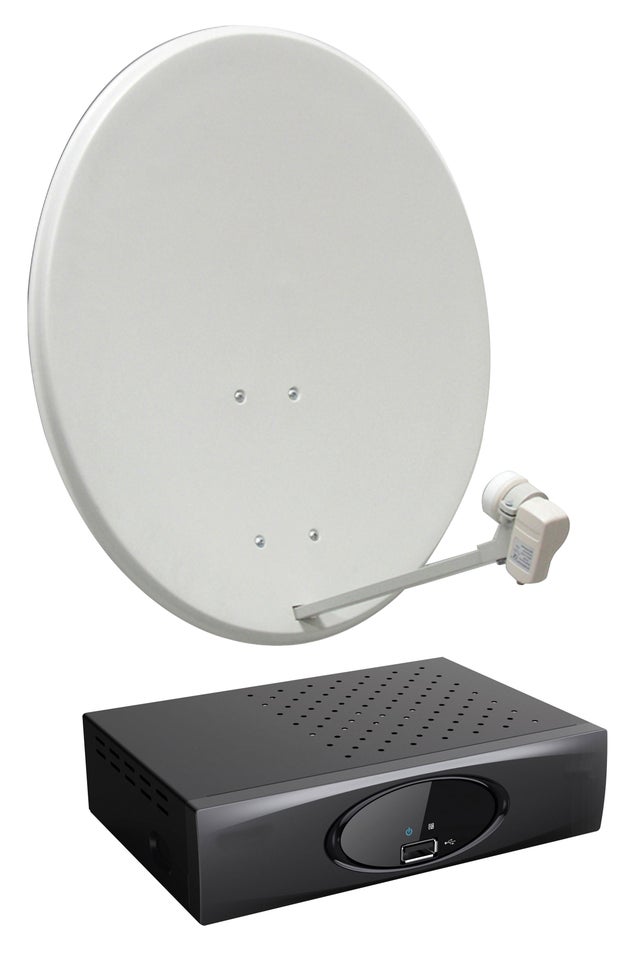 Kit antena satélite + recetor METRONIC
