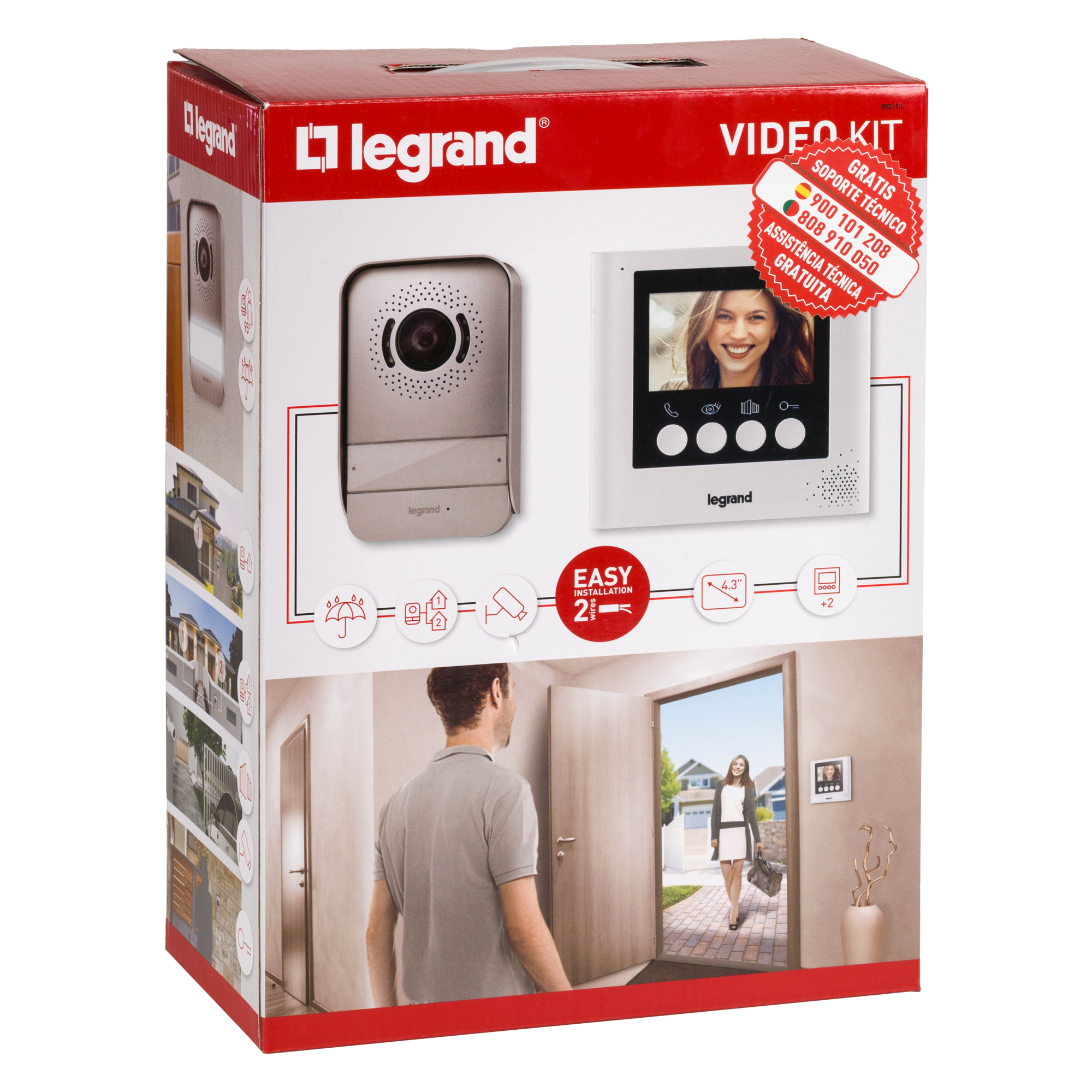 Videoportero 2 hilos LEGRAND 4.3