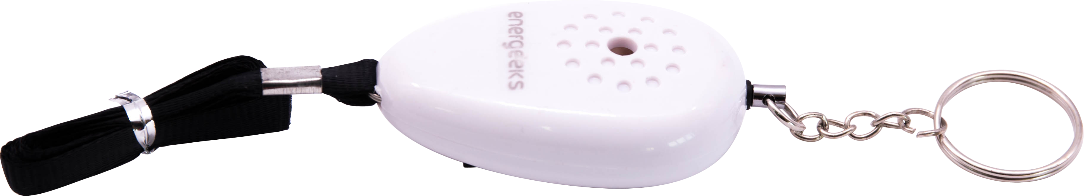 Minialarma personal tipo llavero portatil a pilas con sirena de 120db energeeks