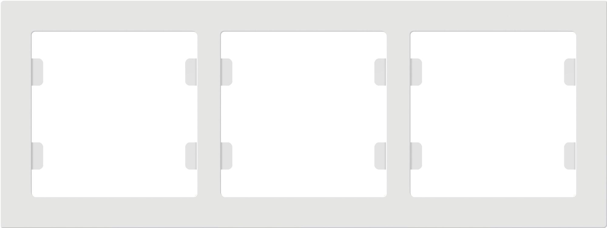 Marco triple ceese mediterráneo blanco