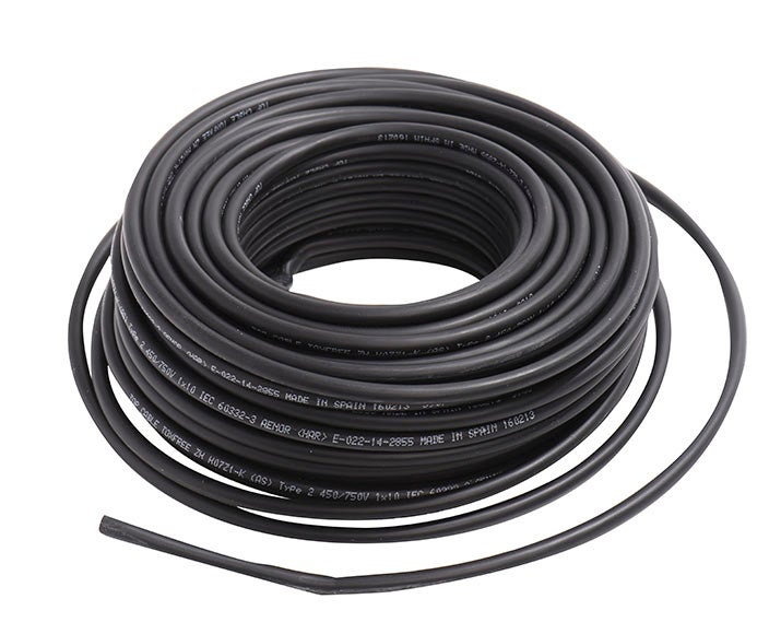 CableeléctricoLEXMANH07V-Knegro6mm²25m