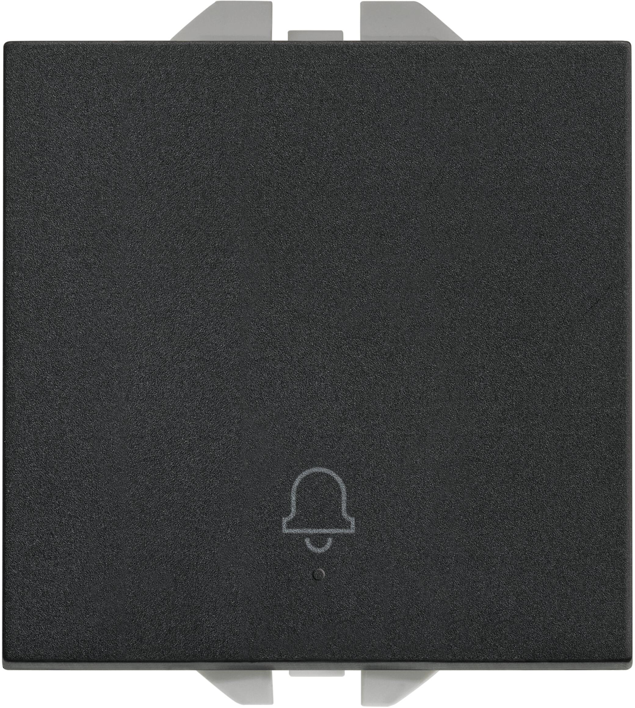 Pulsador timbre simon s270 negro mate