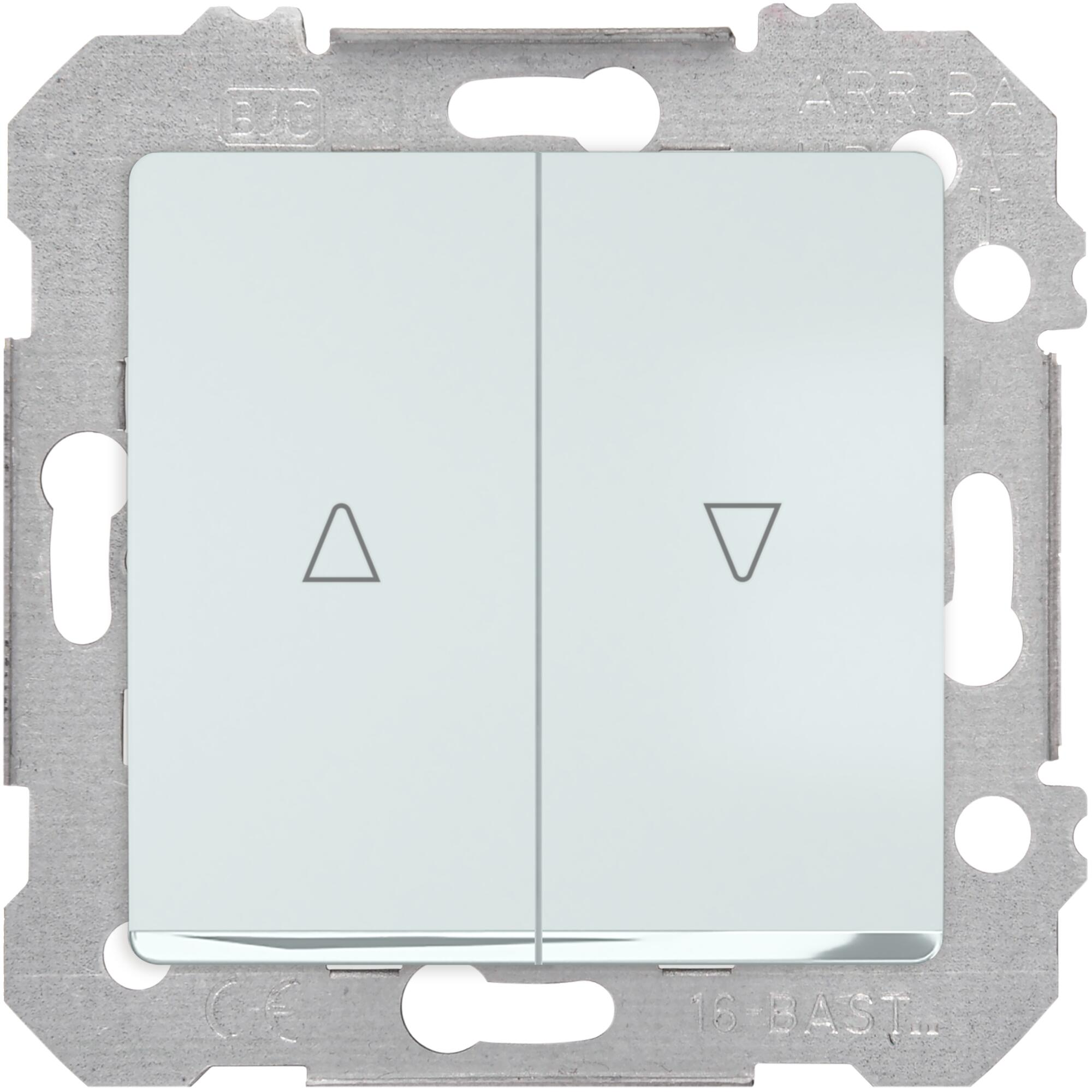 Interruptor doble para persianas siemens mega blanco